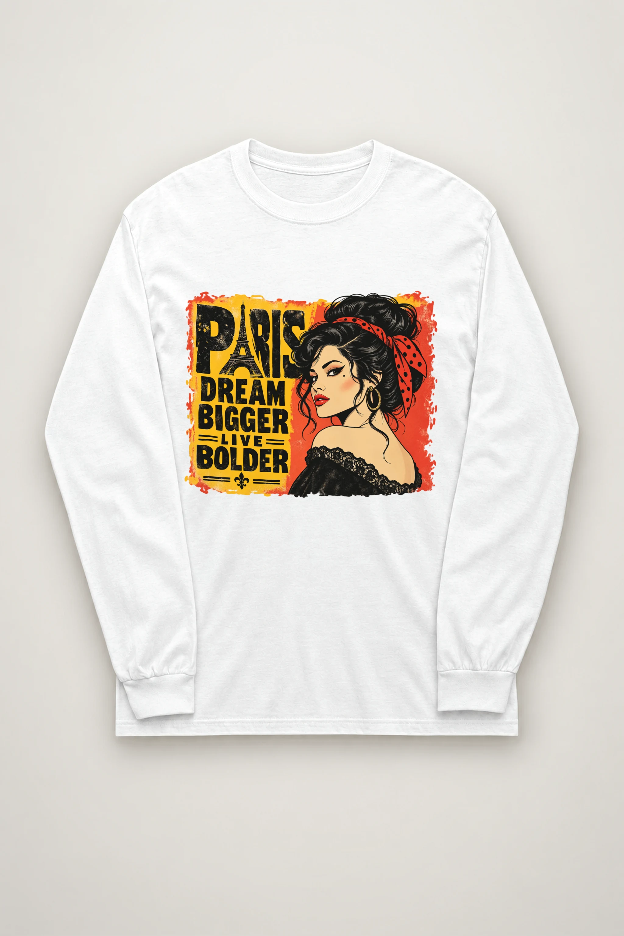 "Paris Dream Bigger" Unisex Longsleeve T-shirt