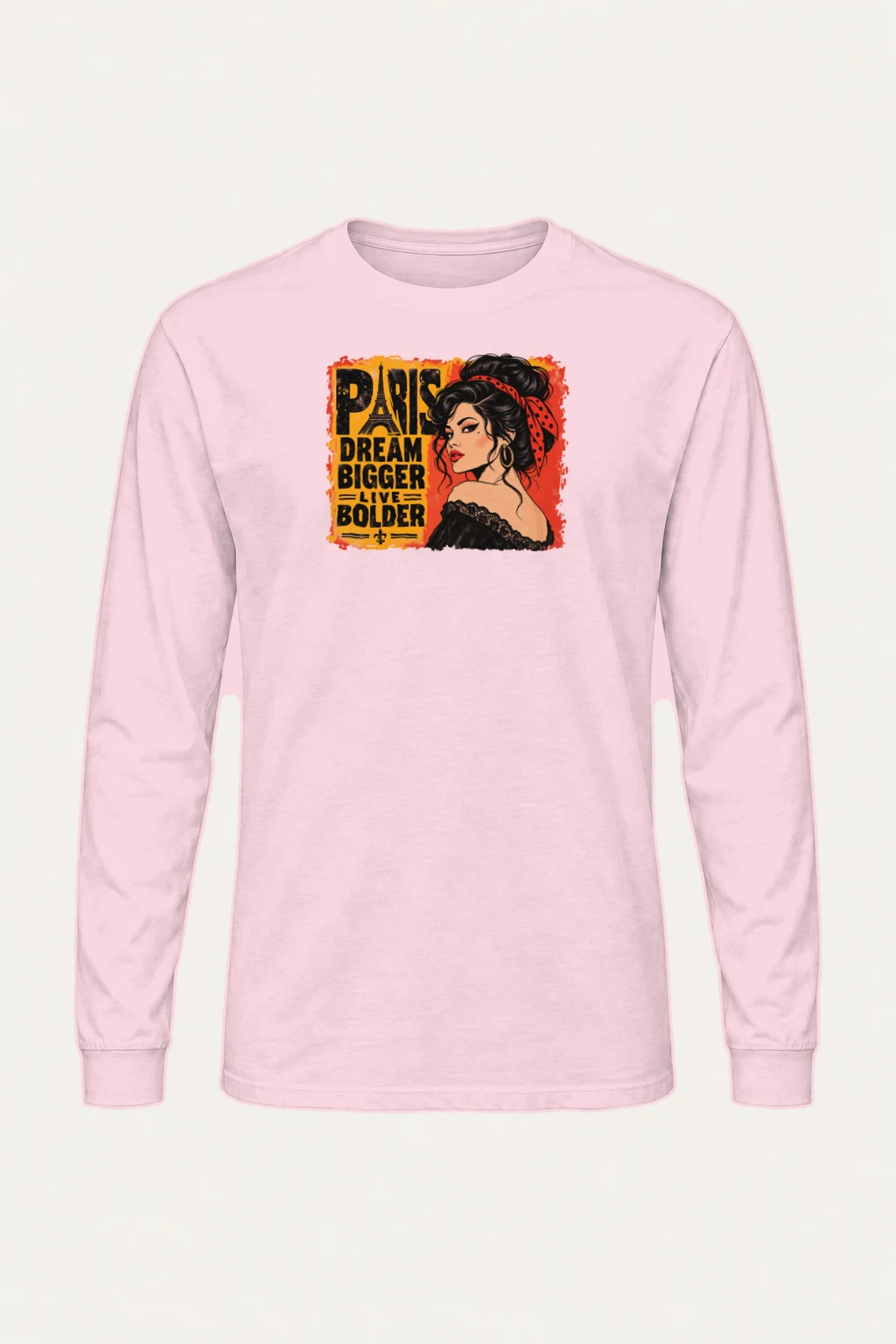 "Paris Dream Bigger" Unisex Longsleeve T-shirt | Gildan 2400