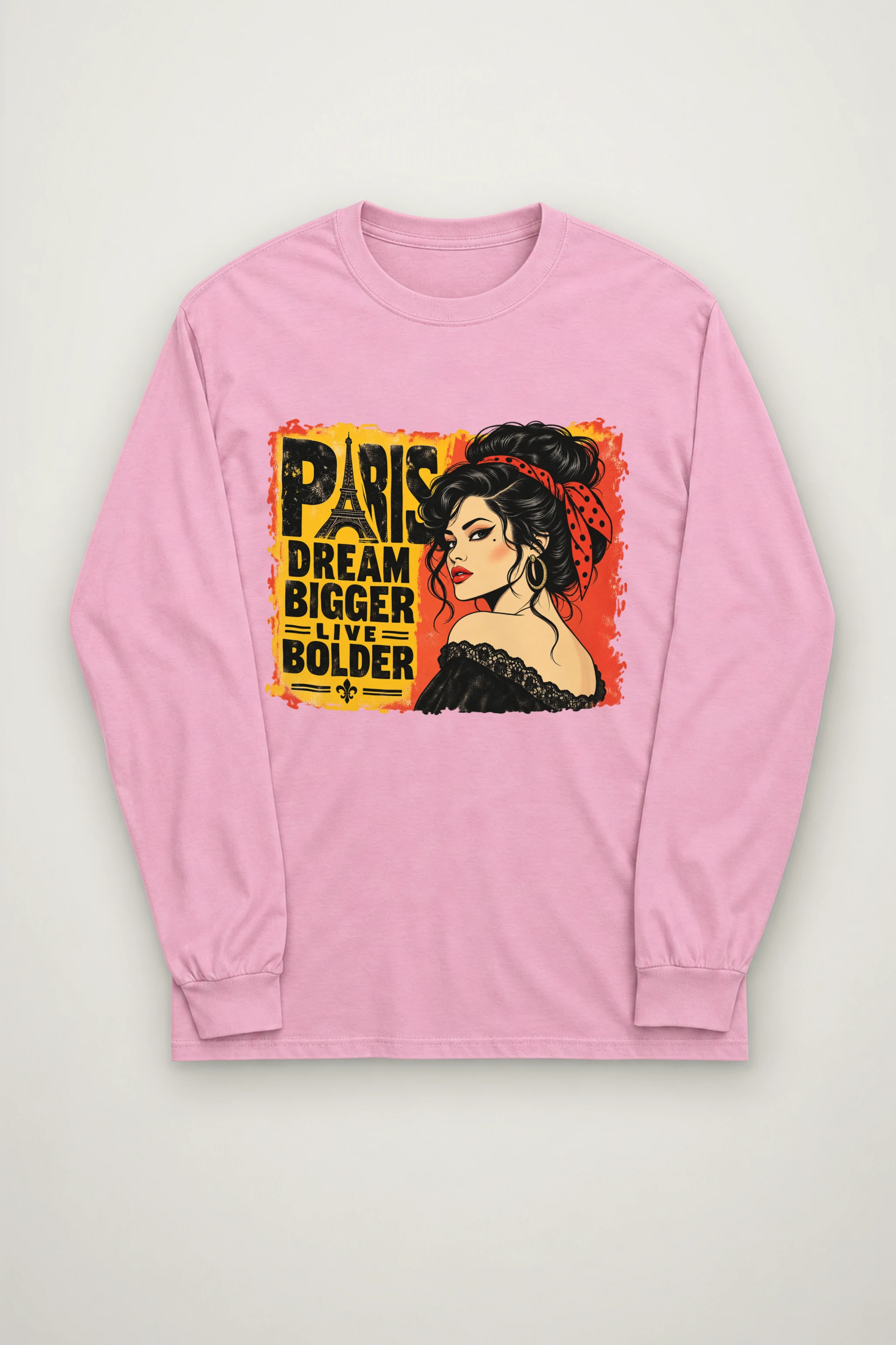 "Paris Dream Bigger" Unisex Longsleeve T-shirt
