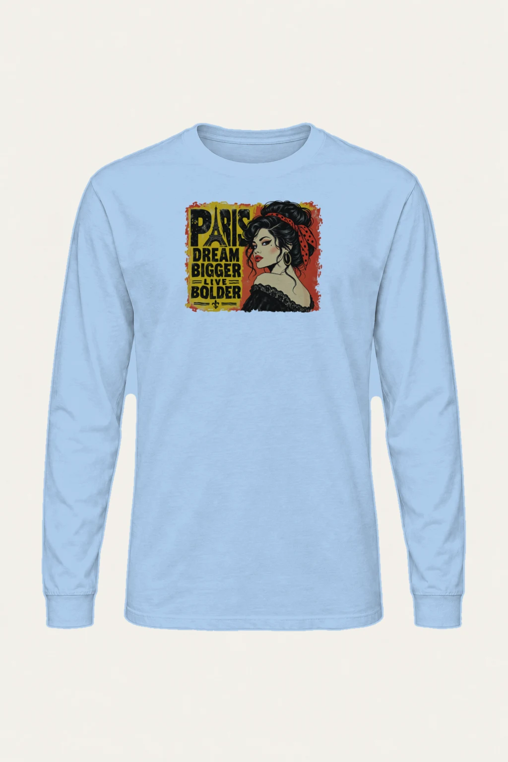 "Paris Dream Bigger" Unisex Longsleeve T-shirt | Gildan 2400