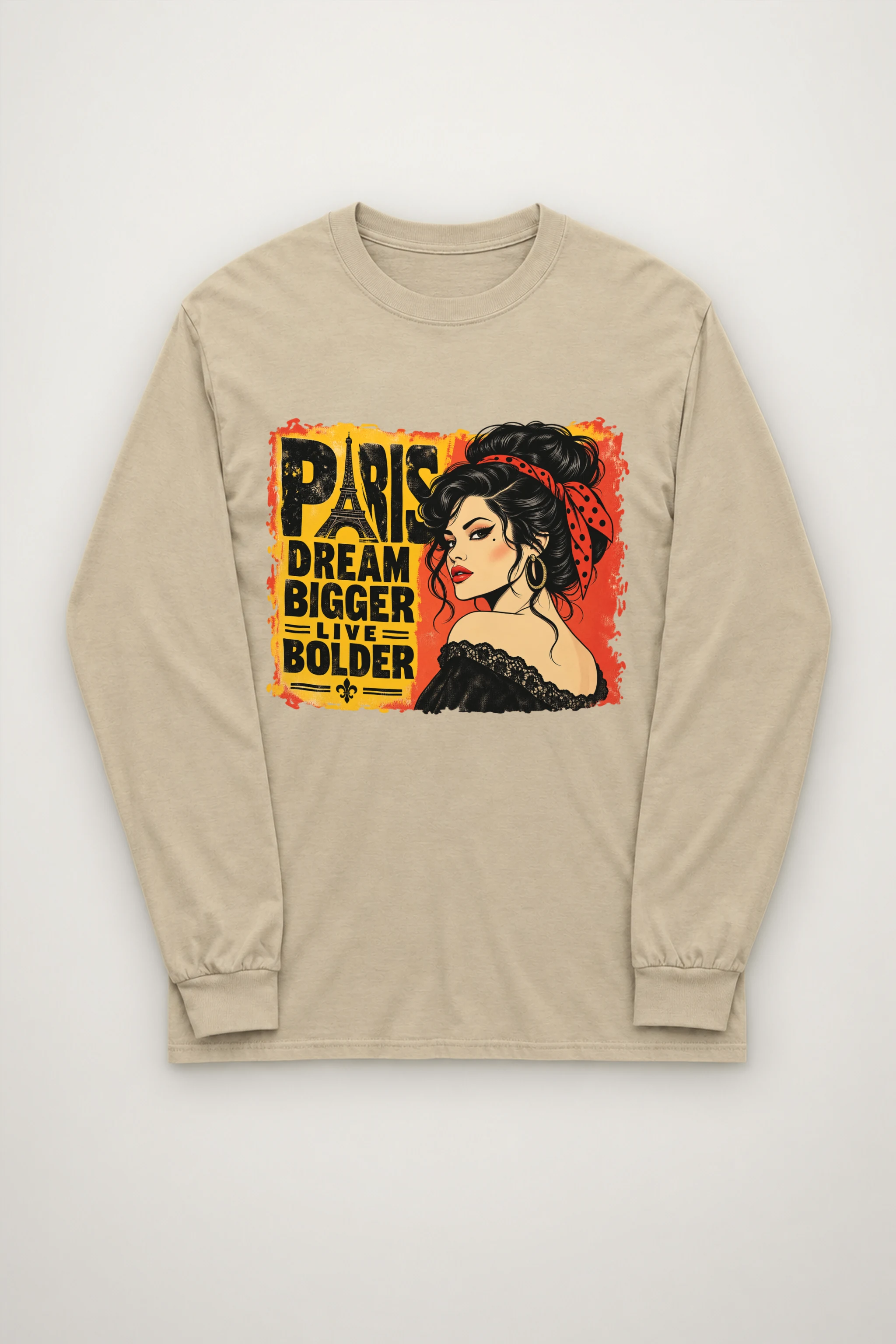 "Paris Dream Bigger" Unisex Longsleeve T-shirt