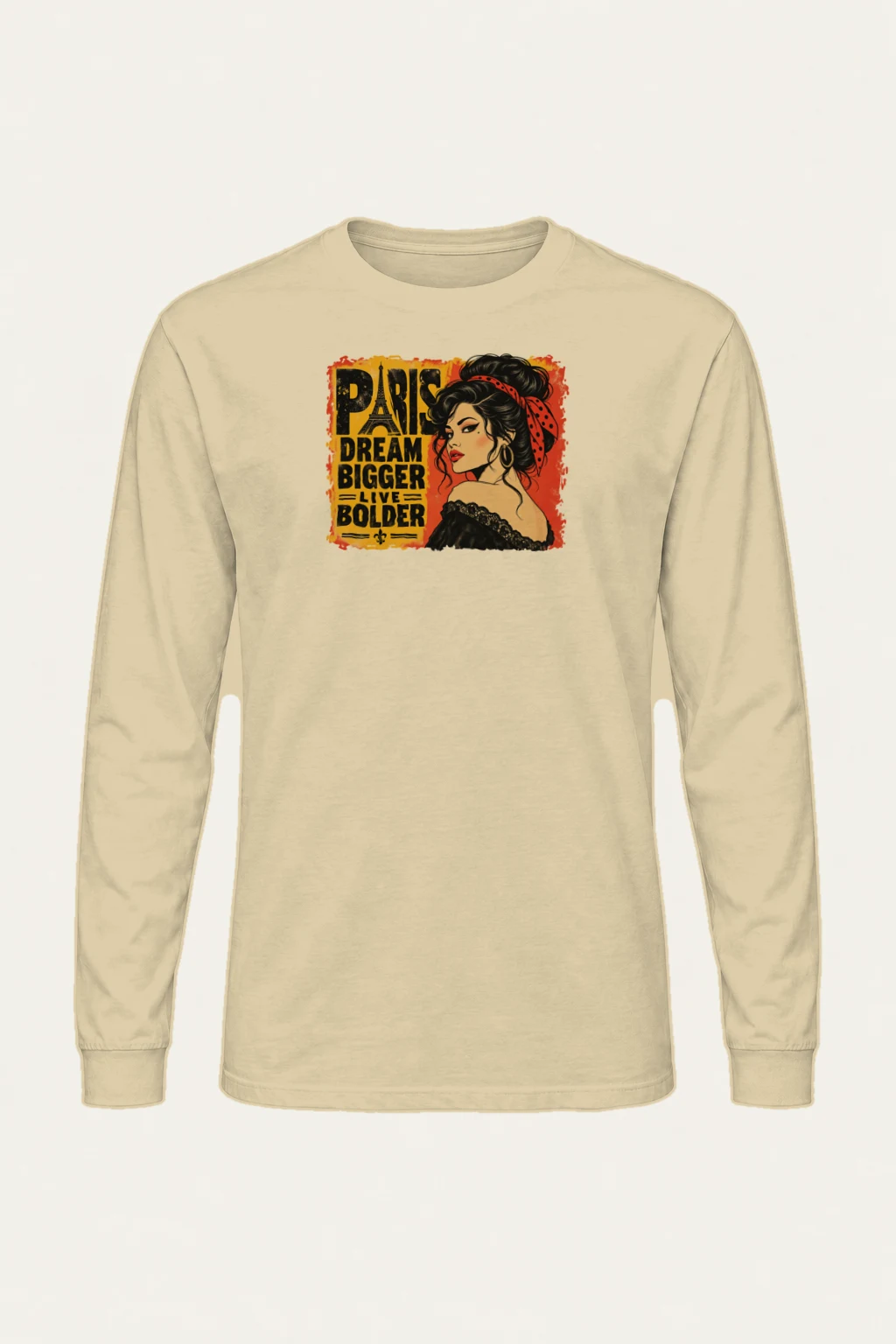 "Paris Dream Bigger" Unisex Longsleeve T-shirt | Gildan 2400