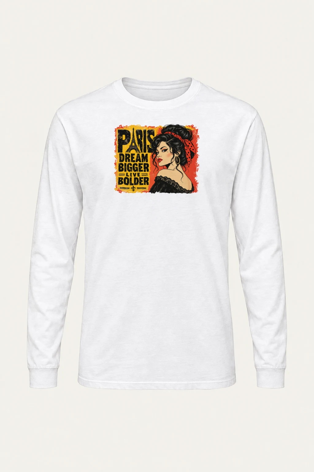 "Paris Dream Bigger" Unisex Longsleeve T-shirt | Gildan 2400