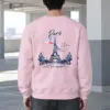 "Paris Eiffel Tower" Heavy Blend Unisex Crewneck Sweatshirt