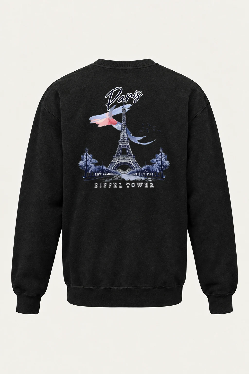 "Paris Eiffel Tower" Heavy Blend Unisex Crewneck Sweatshirt | Gildan 18000