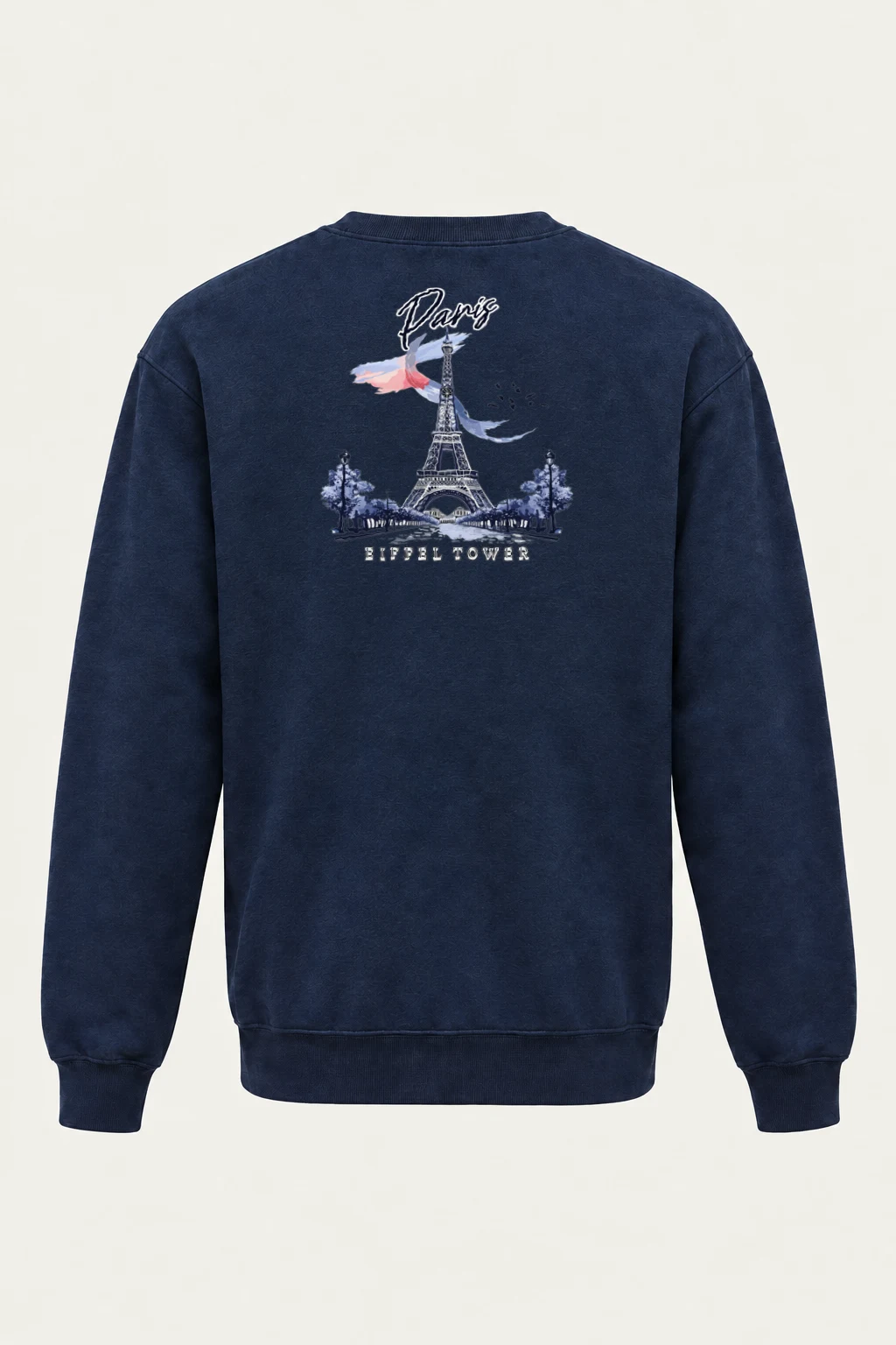 "Paris Eiffel Tower" Heavy Blend Unisex Crewneck Sweatshirt | Gildan 18000