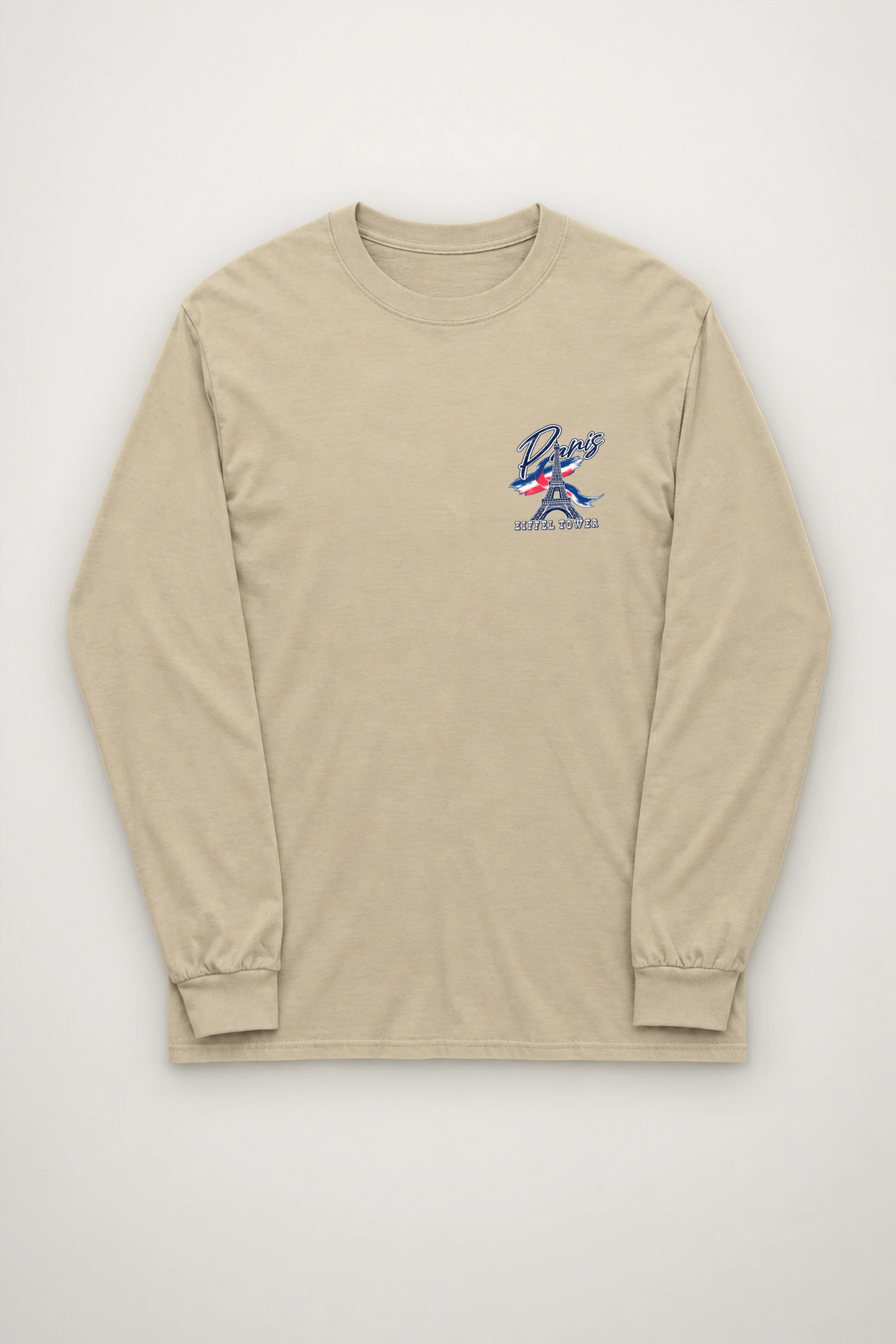 "Paris Eiffel Tower" Unisex Longsleeve T-shirt