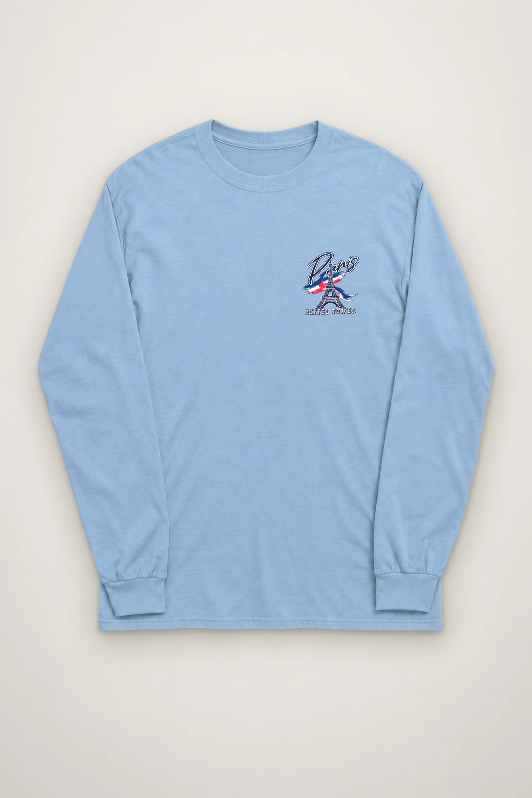 "Paris Eiffel Tower" Unisex Longsleeve T-shirt
