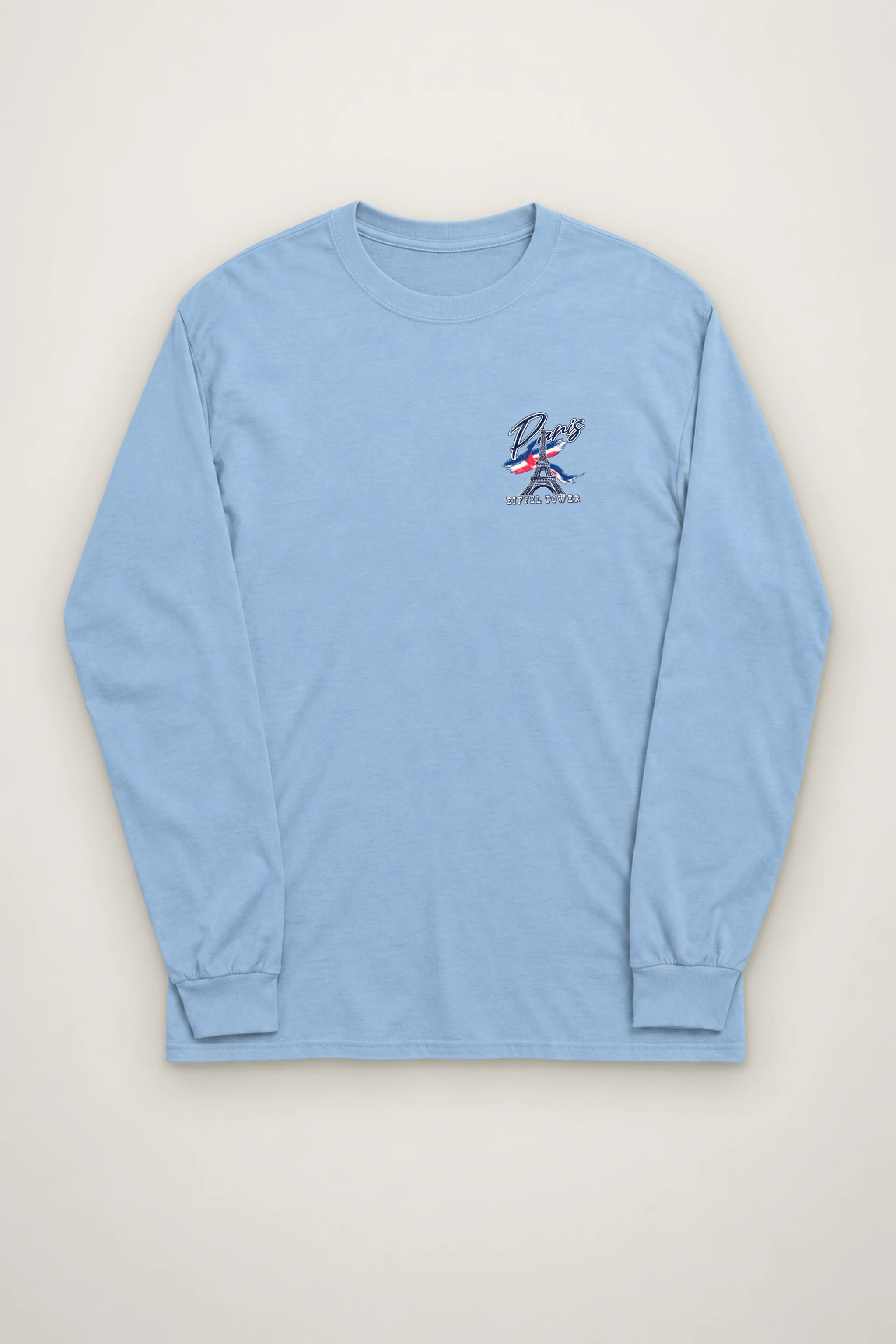 "Paris Eiffel Tower" Unisex Longsleeve T-shirt