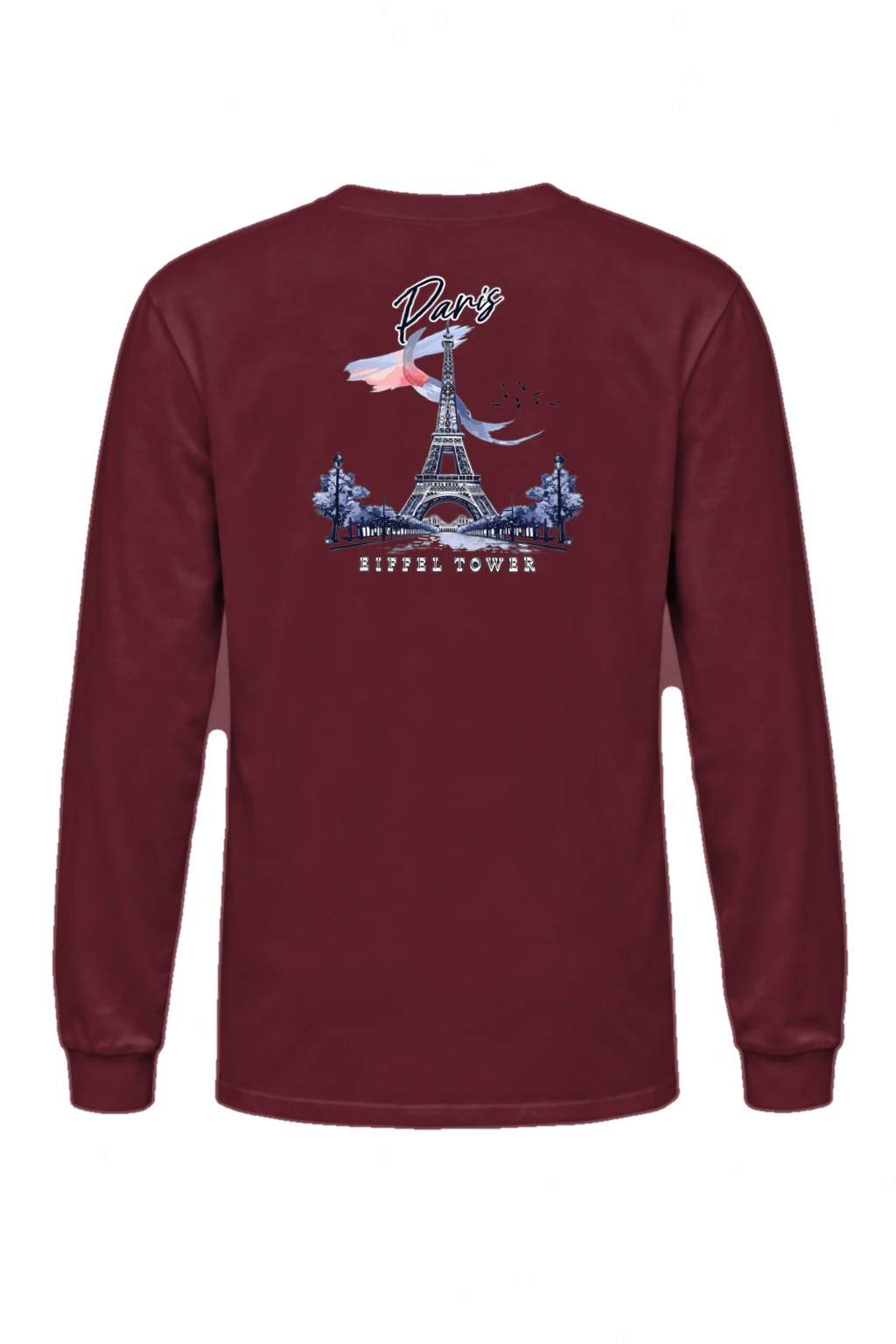 "Paris Eiffel Tower" Unisex Longsleeve T-shirt | Gildan 2400