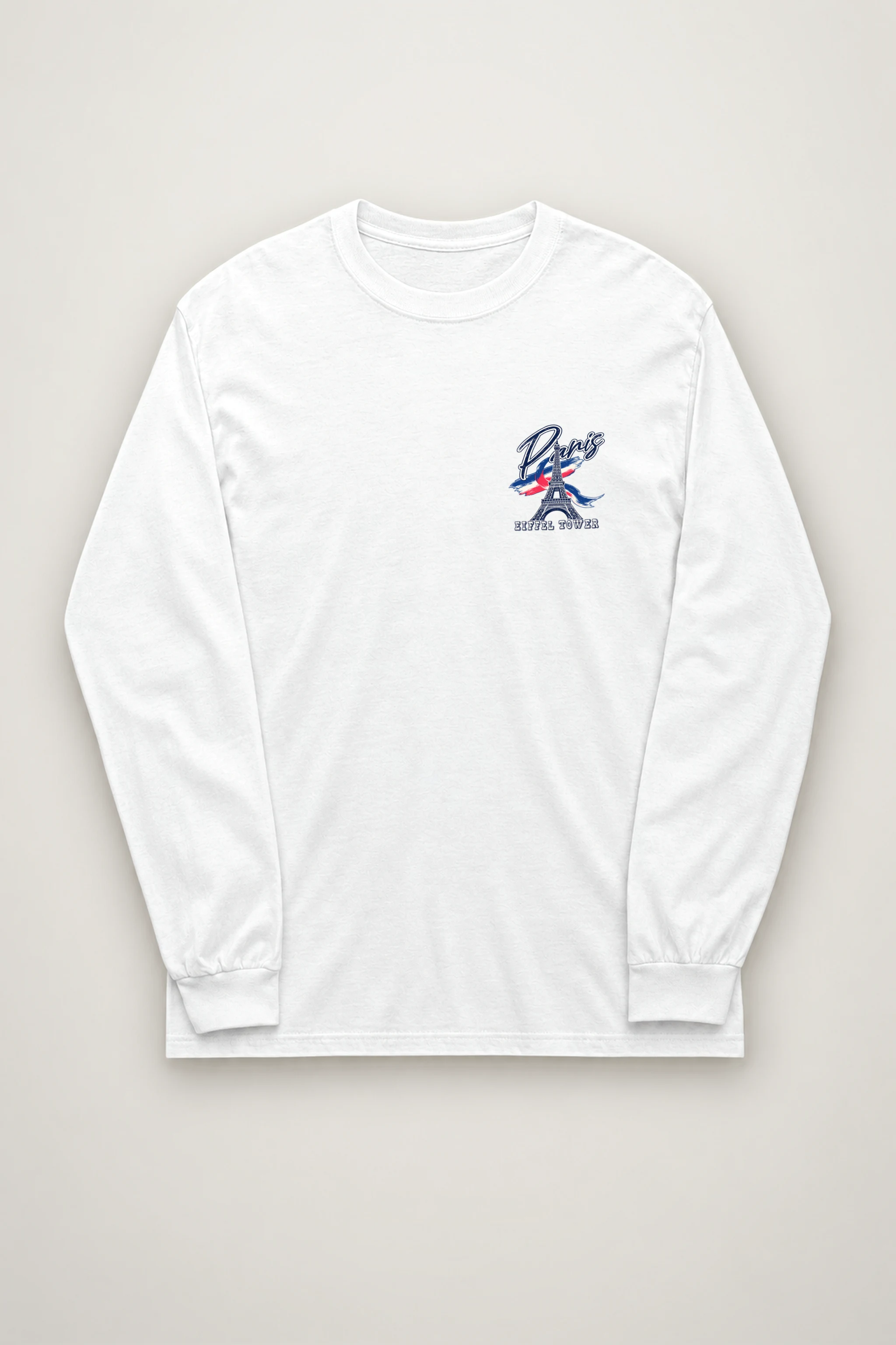 "Paris Eiffel Tower" Unisex Longsleeve T-shirt