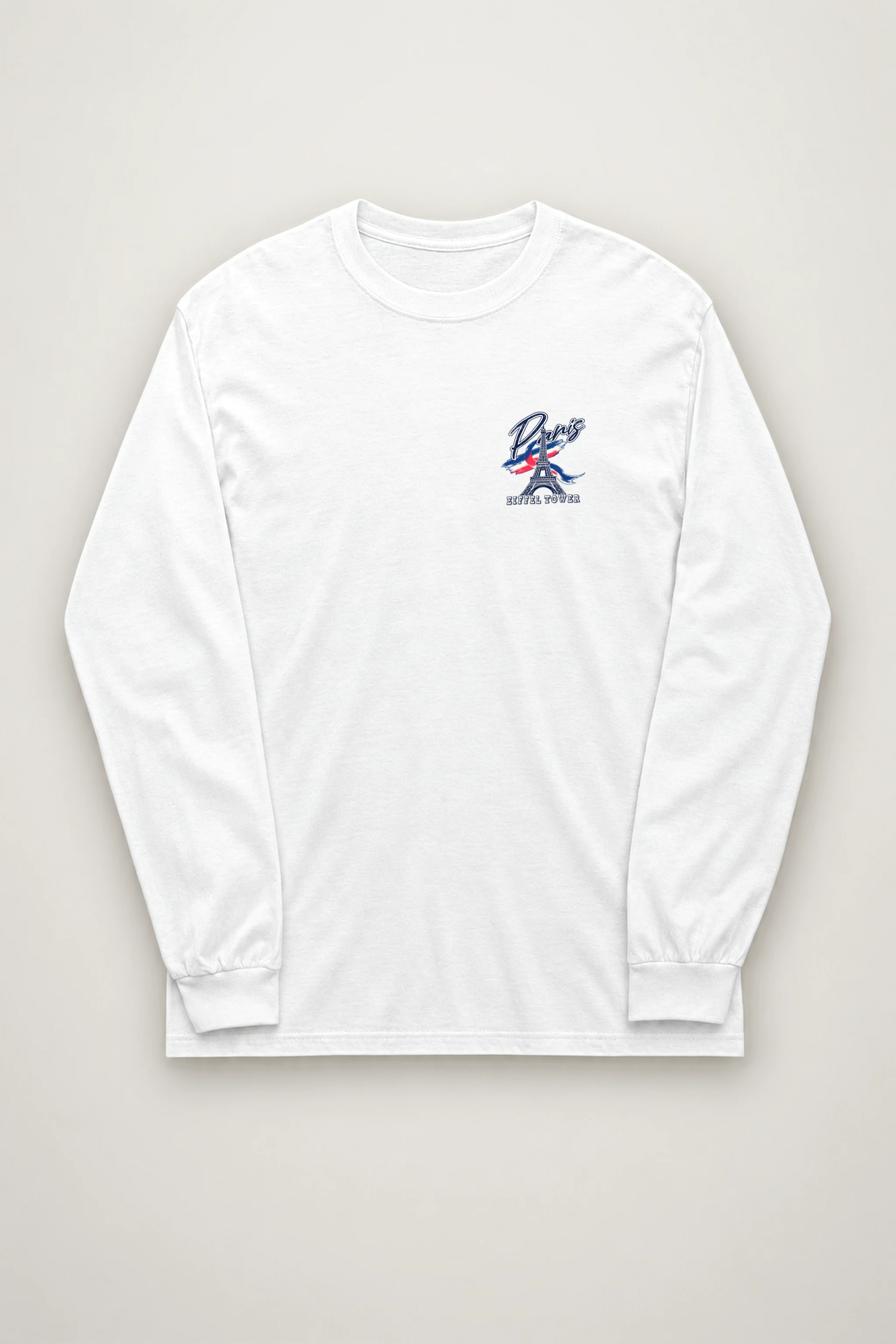 "Paris Eiffel Tower" Unisex Longsleeve T-shirt