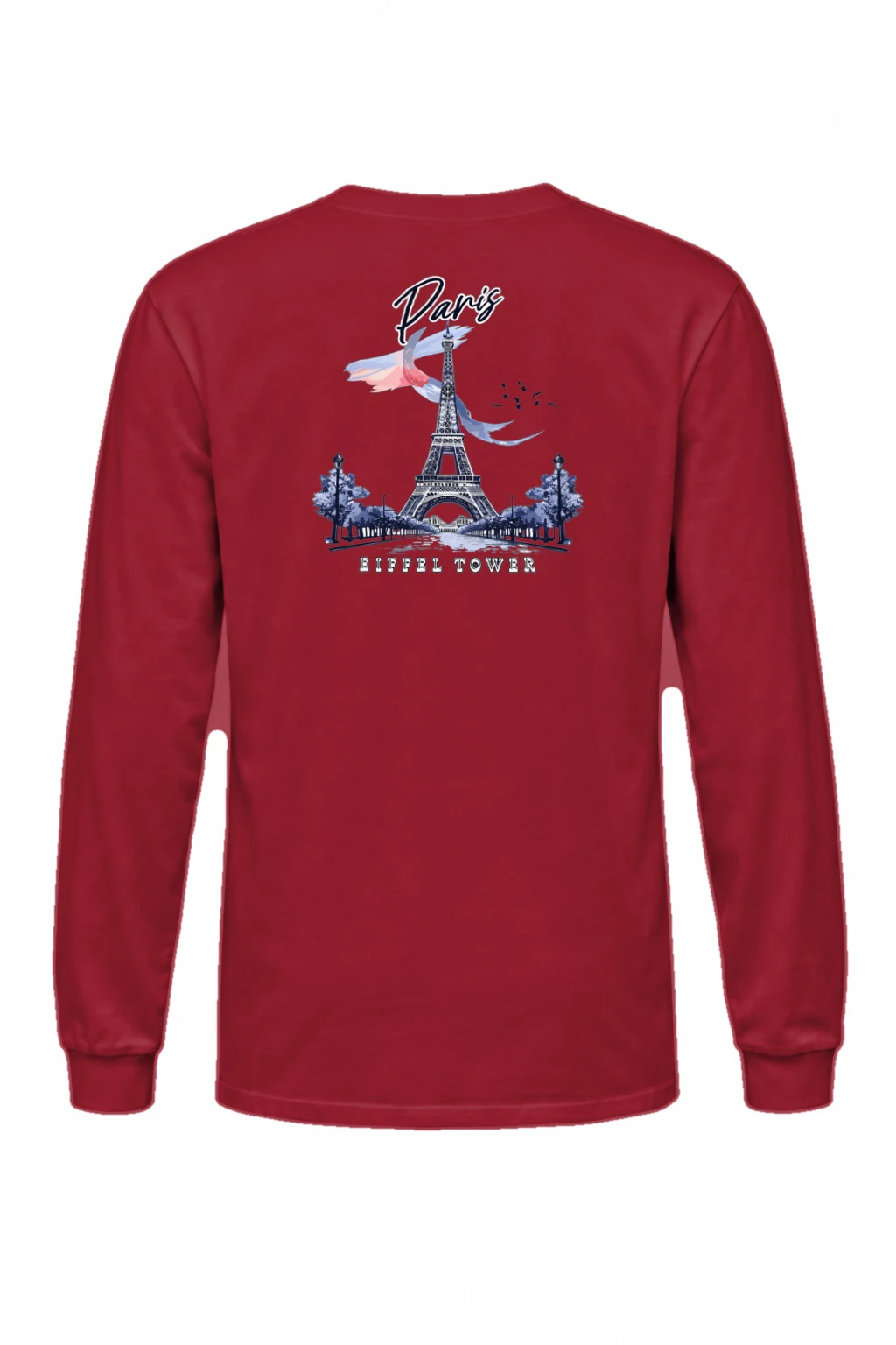 "Paris Eiffel Tower" Unisex Longsleeve T-shirt | Gildan 2400