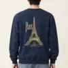 "Paris France" Heavy Blend Unisex Crewneck Sweatshirt | Gildan 18000