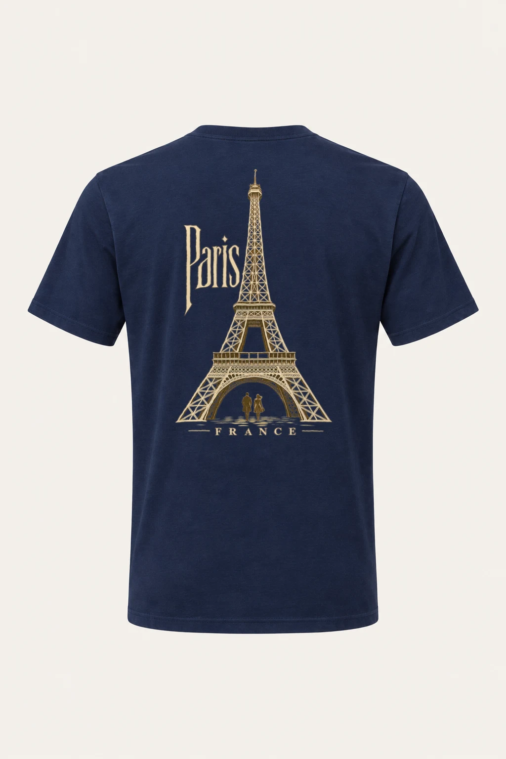 "Paris France" Heavyweight Unisex Crewneck T-shirt | Gildan 5000