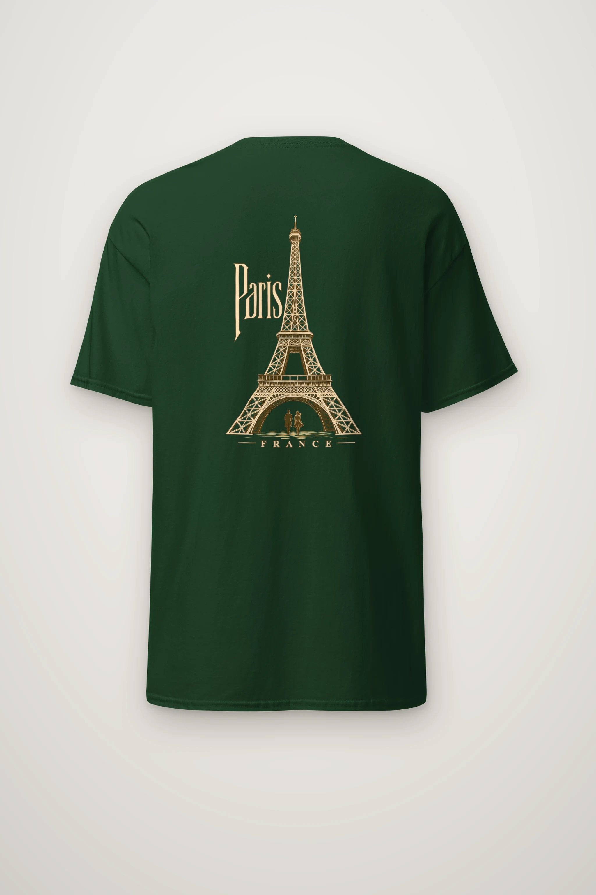 "Paris France" Heavyweight Unisex Crewneck T-shirt
