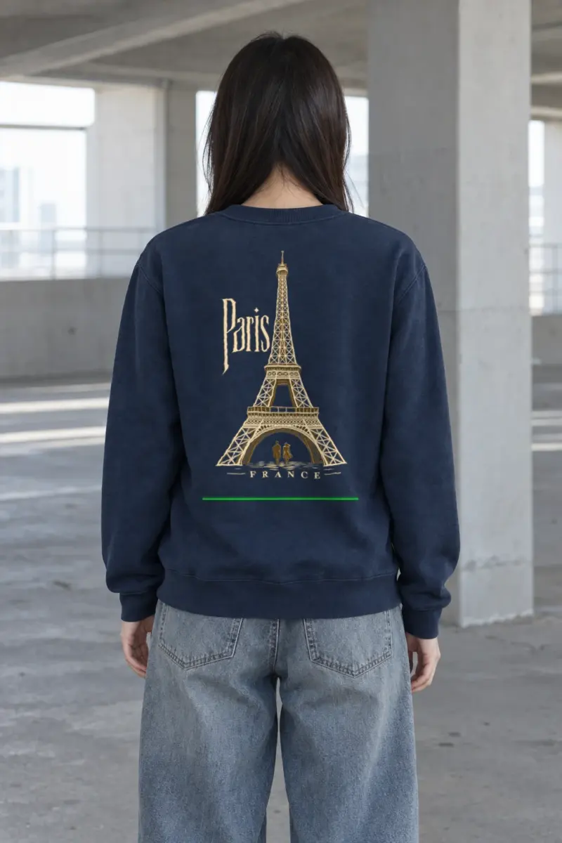 "Paris France Reverie" Heavy Blend Unisex Crewneck Sweatshirt | Gildan 18000