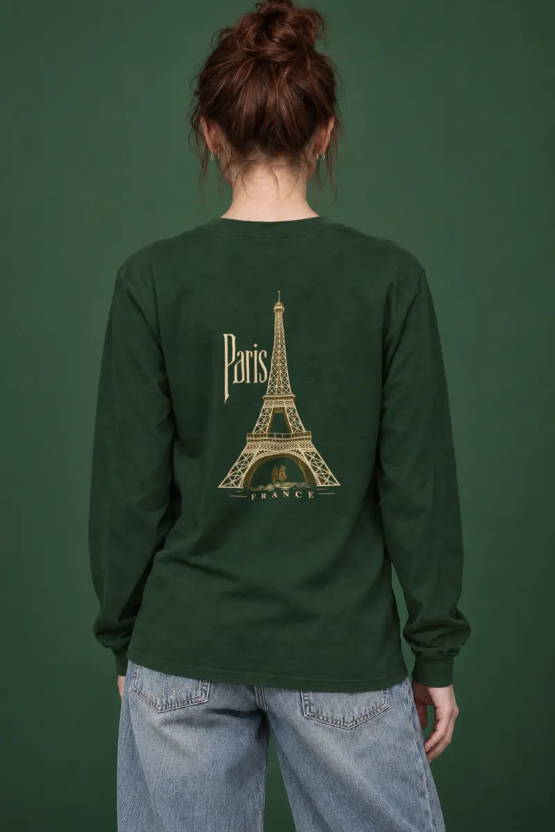 "Paris France" Unisex Longsleeve T-shirt