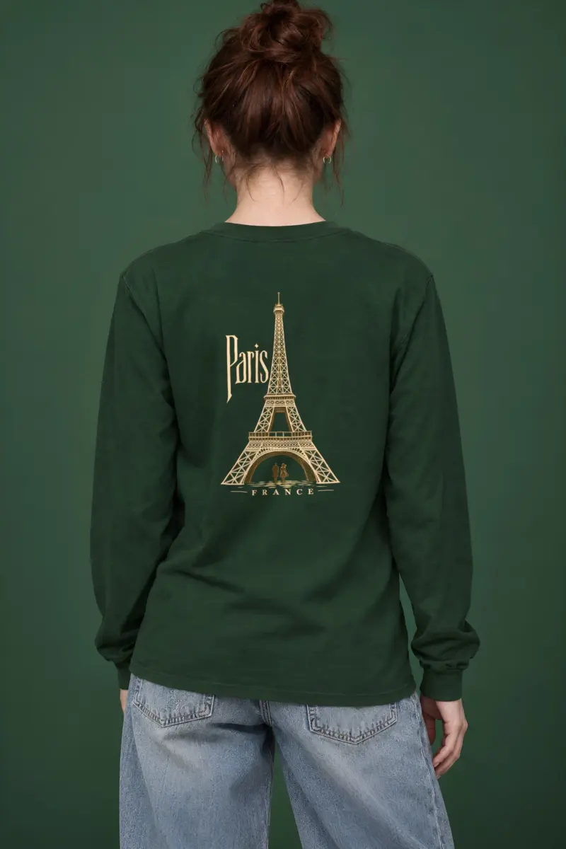 "Paris France" Unisex Longsleeve T-shirt
