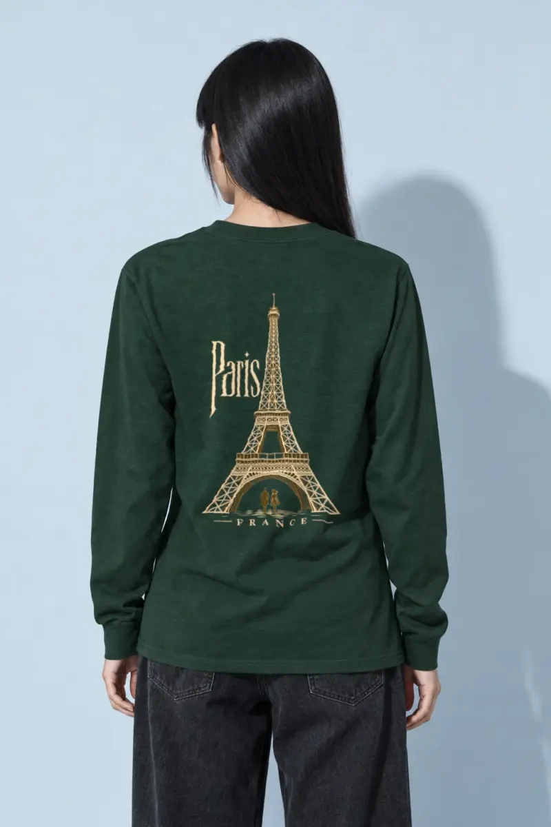 "Paris France" Unisex Longsleeve T-shirt