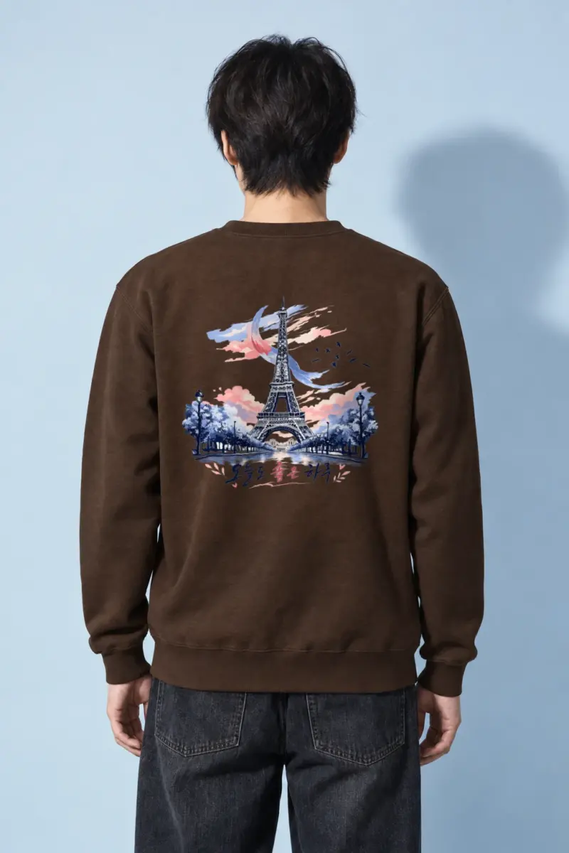 "Paris Good Day" Heavy Blend Unisex Crewneck Sweatshirt