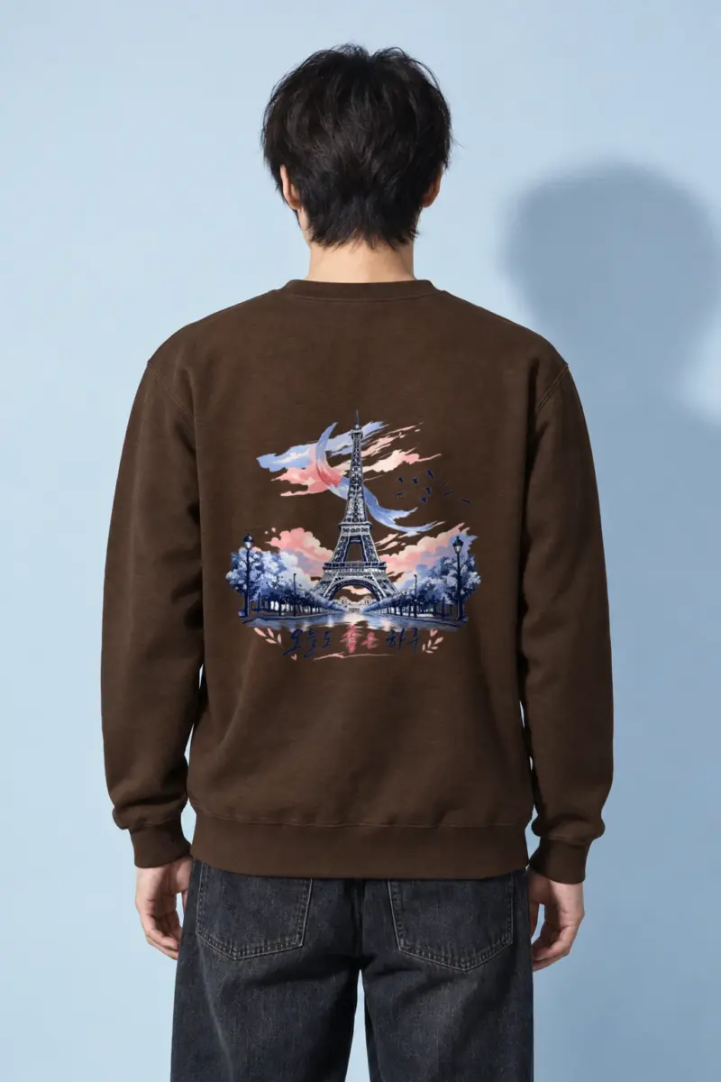 "Paris Good Day" Heavy Blend Unisex Crewneck Sweatshirt