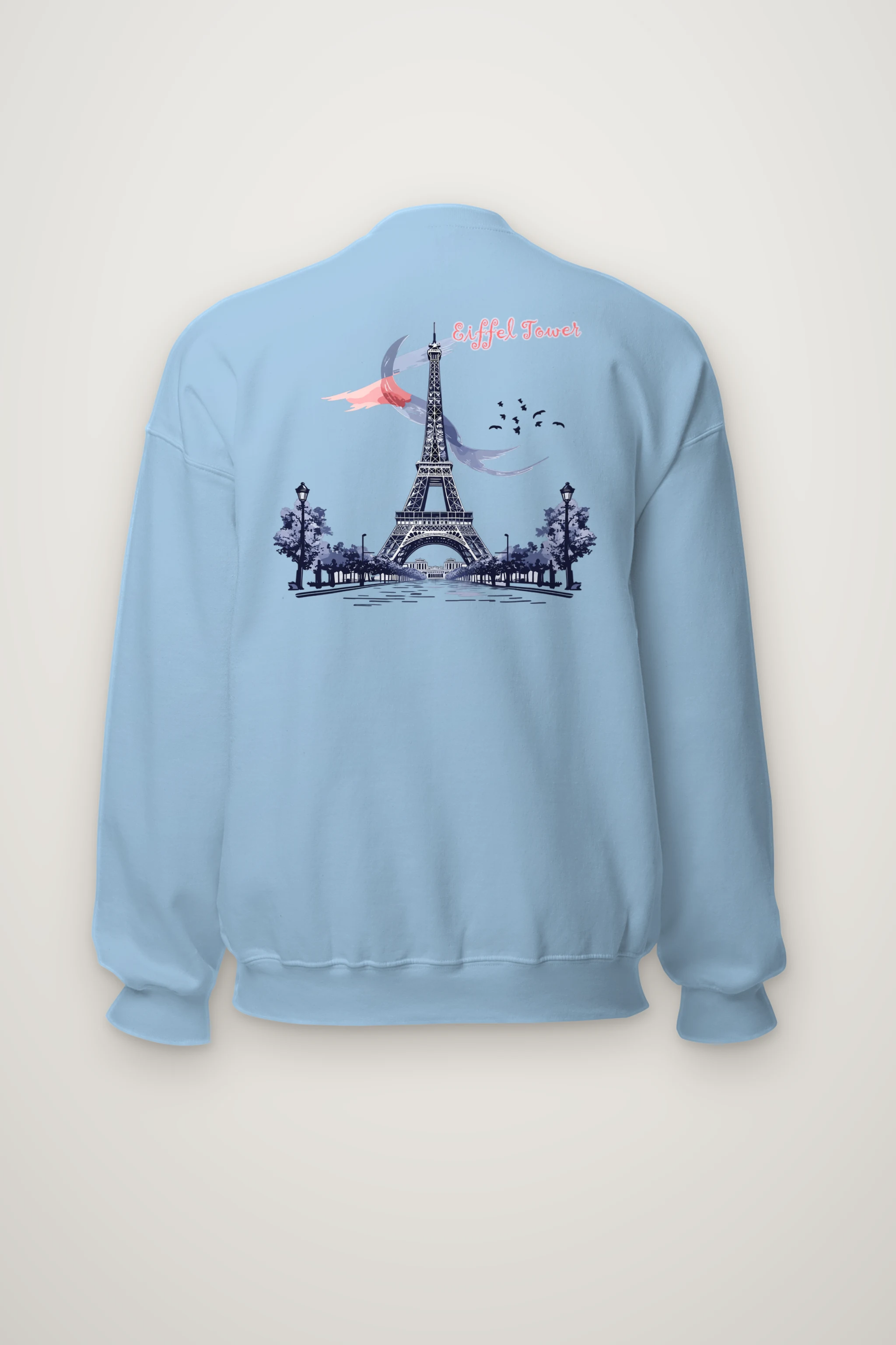 "Paris Tower Sketch" Heavy Blend Unisex Crewneck Sweatshirt