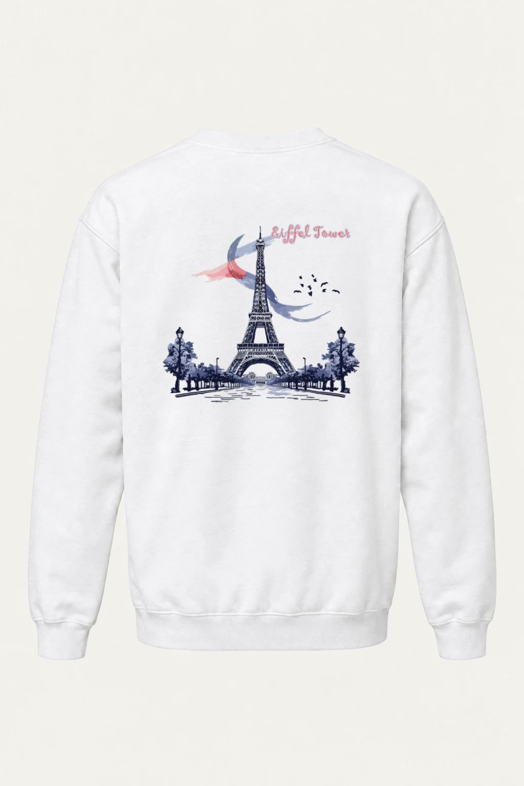 "Paris Tower Sketch" Heavy Blend Unisex Crewneck Sweatshirt | Gildan 18000