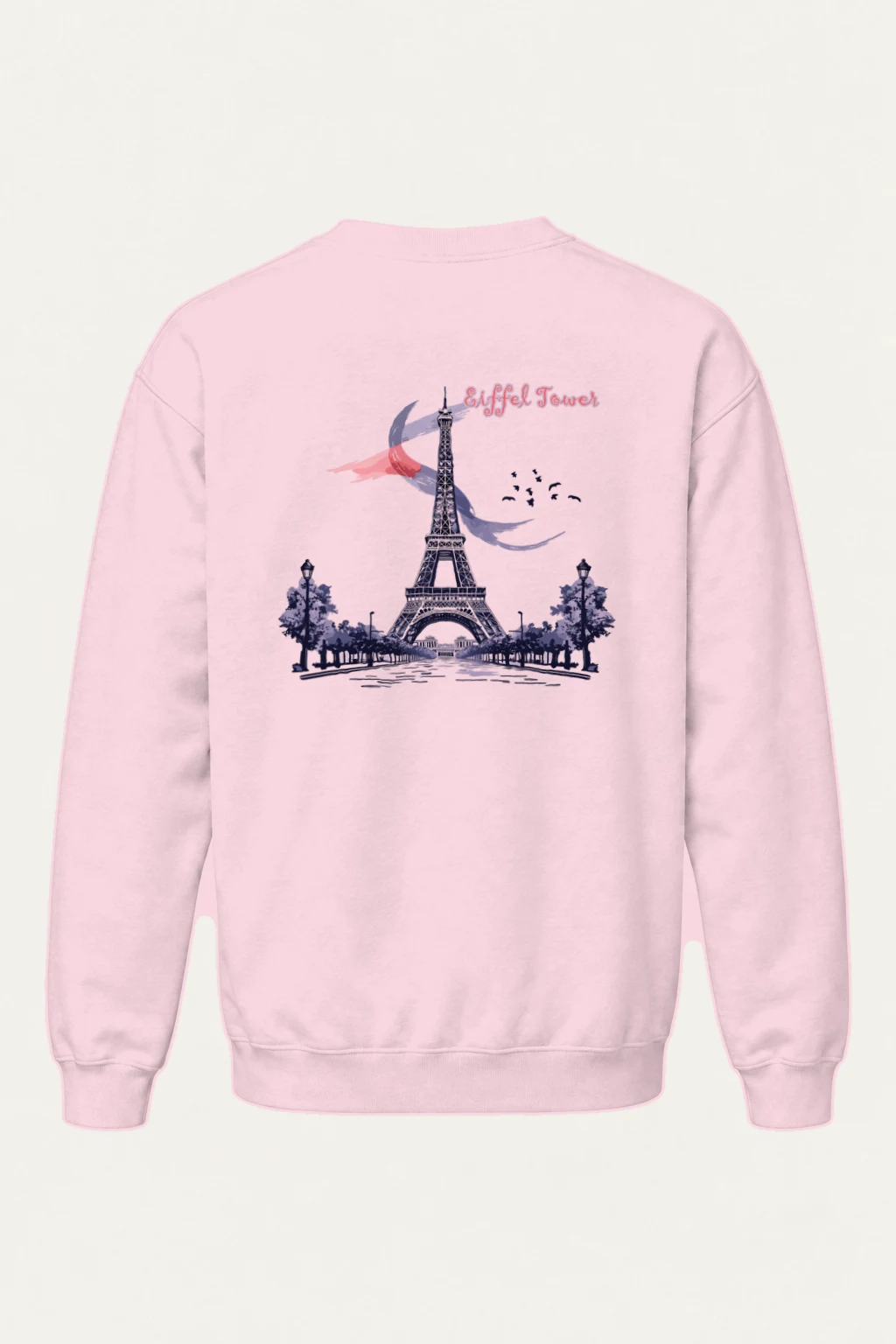 "Paris Tower Sketch" Heavy Blend Unisex Crewneck Sweatshirt | Gildan 18000