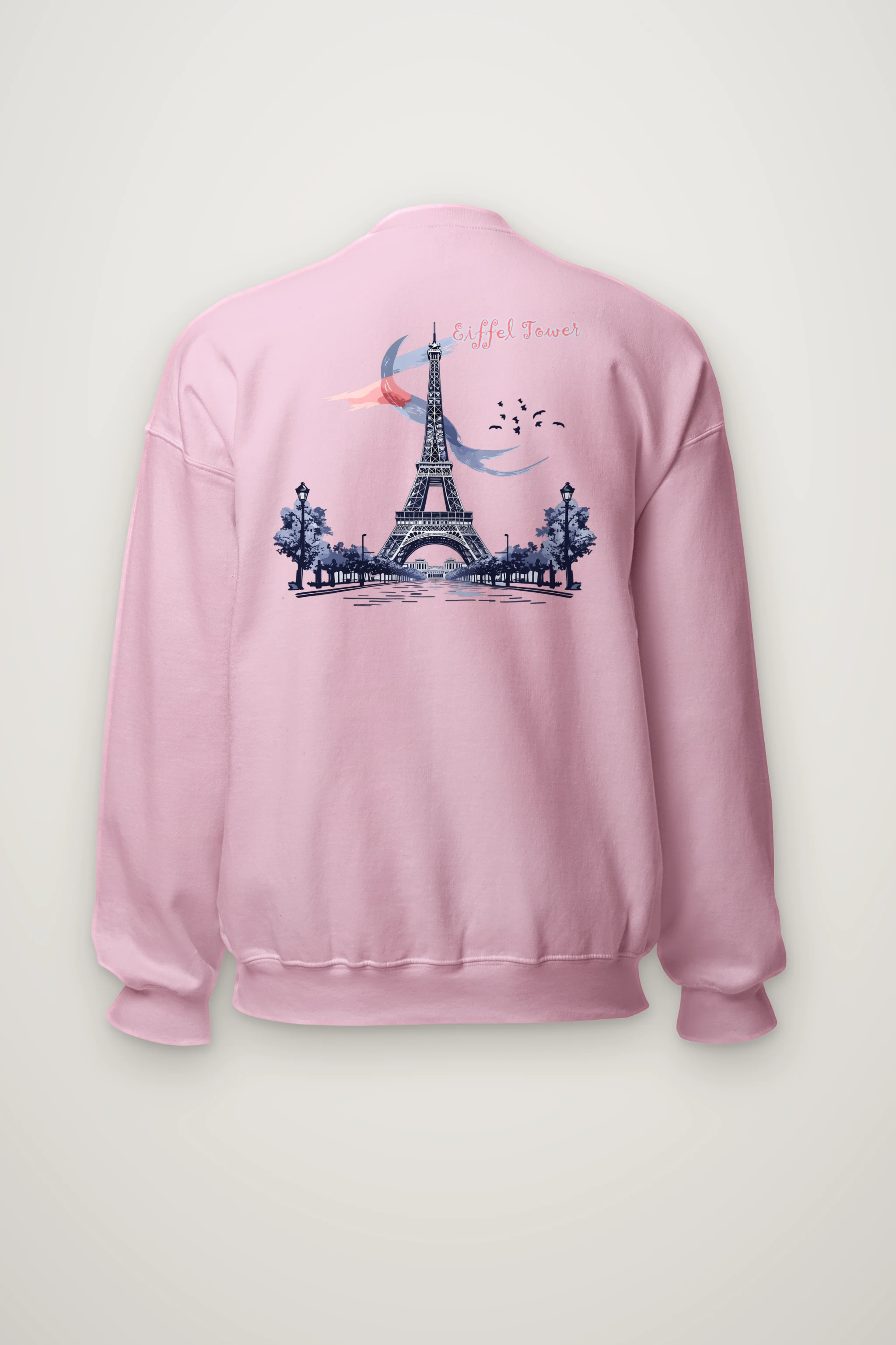 "Paris Tower Sketch" Heavy Blend Unisex Crewneck Sweatshirt