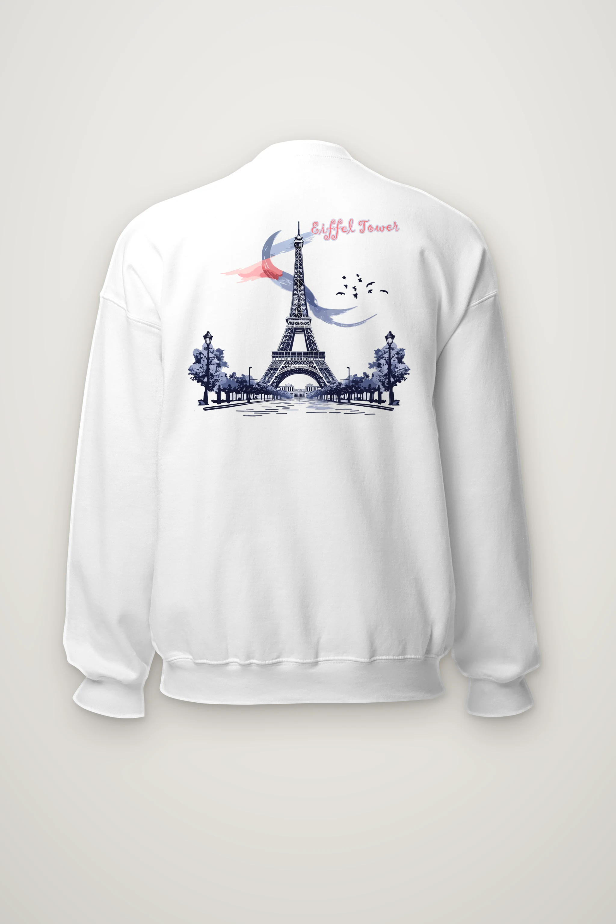 "Paris Tower Sketch" Heavy Blend Unisex Crewneck Sweatshirt
