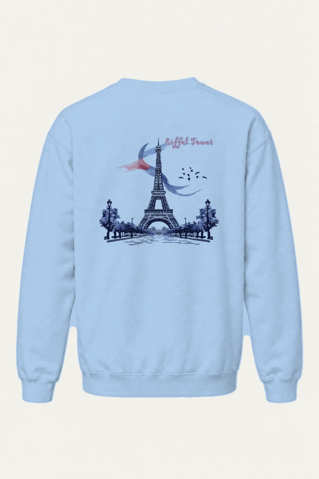 "Paris Tower Sketch" Heavy Blend Unisex Crewneck Sweatshirt | Gildan 18000