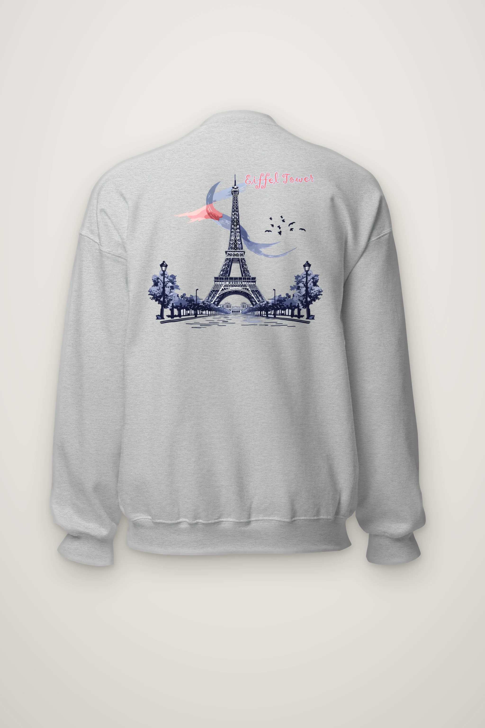 "Paris Tower Sketch" Heavy Blend Unisex Crewneck Sweatshirt