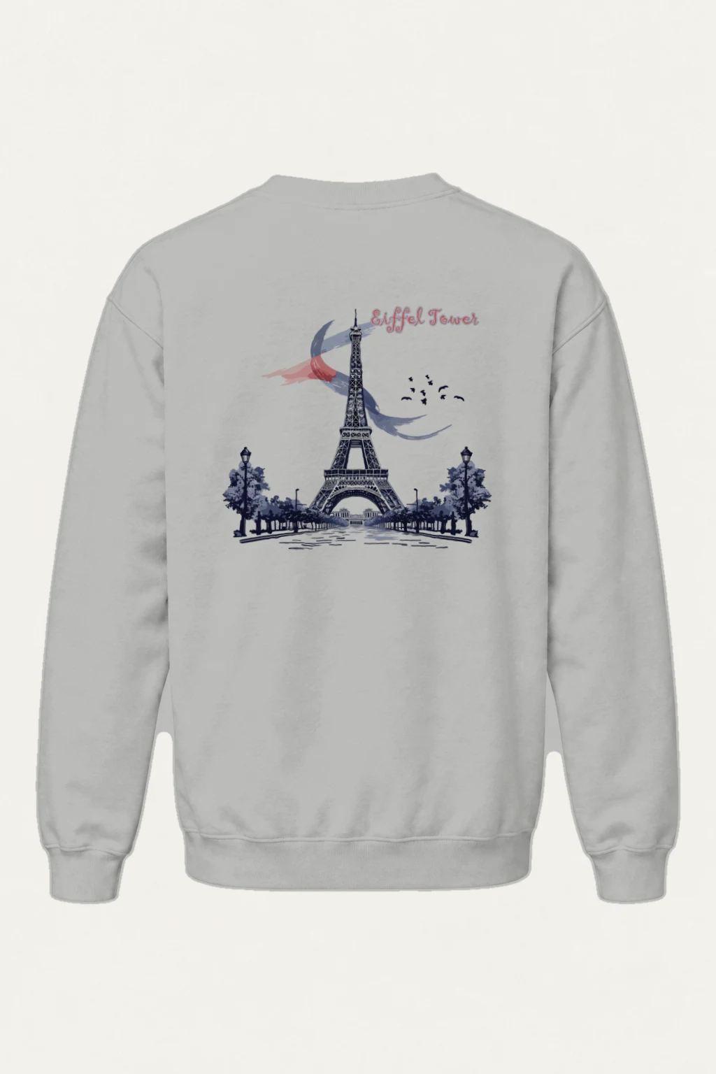 "Paris Tower Sketch" Heavy Blend Unisex Crewneck Sweatshirt | Gildan 18000