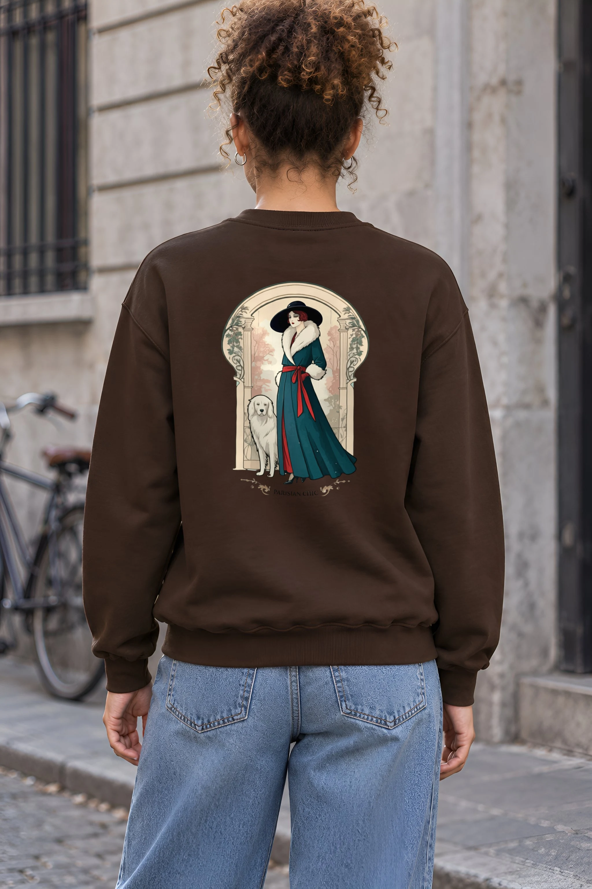 "Parisian Chic" 1 Crewneck Sweatshirt