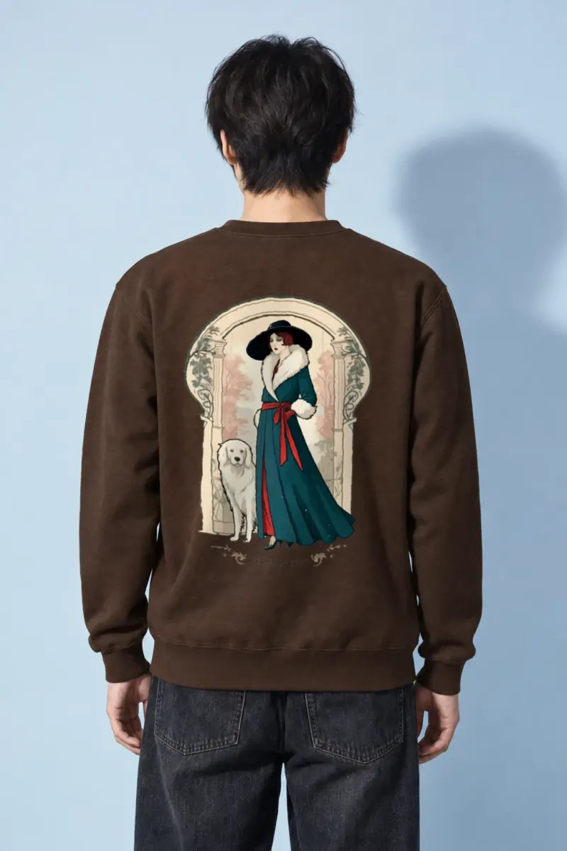 "Parisian Chic" Heavy Blend Unisex Crewneck Sweatshirt