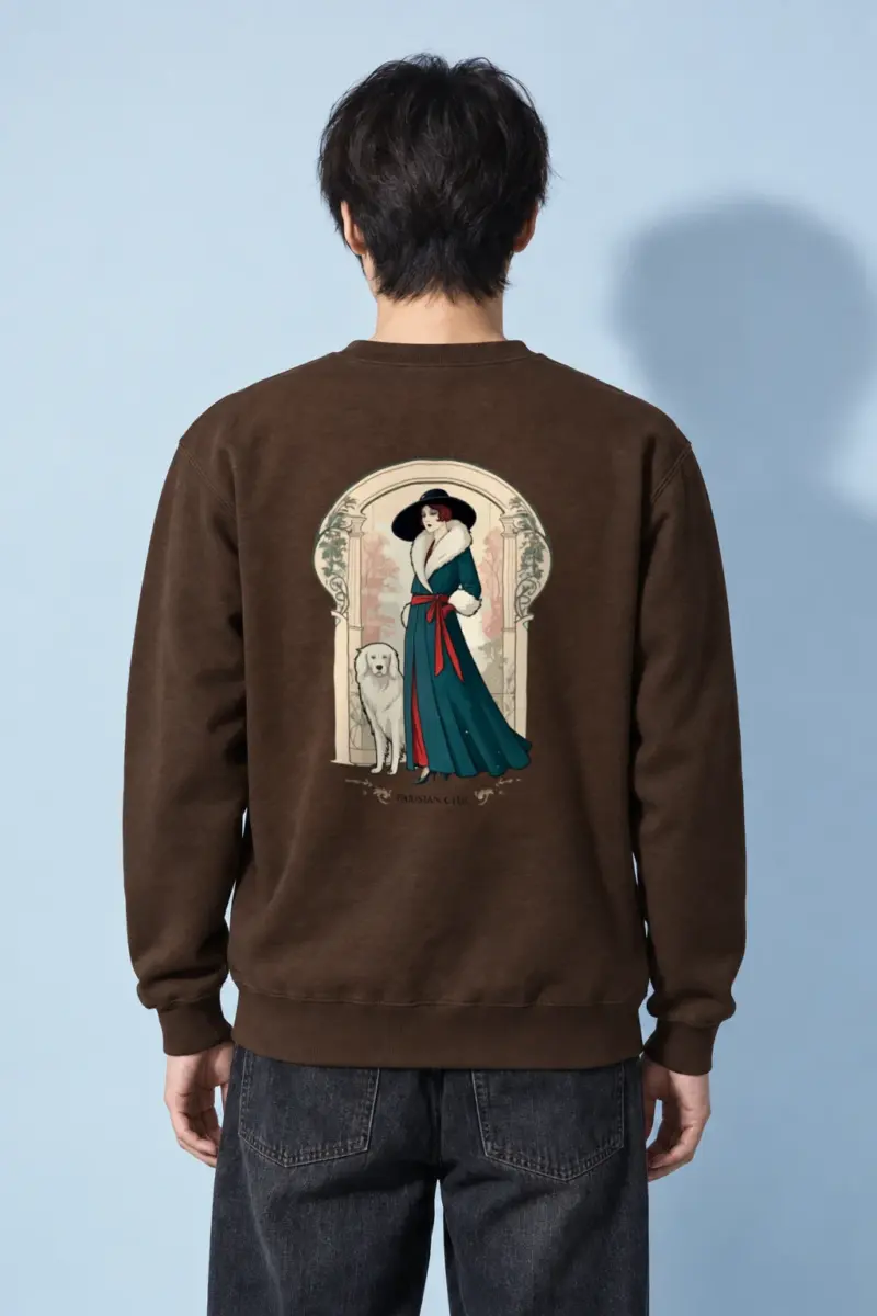"Parisian Chic" Heavy Blend Unisex Crewneck Sweatshirt