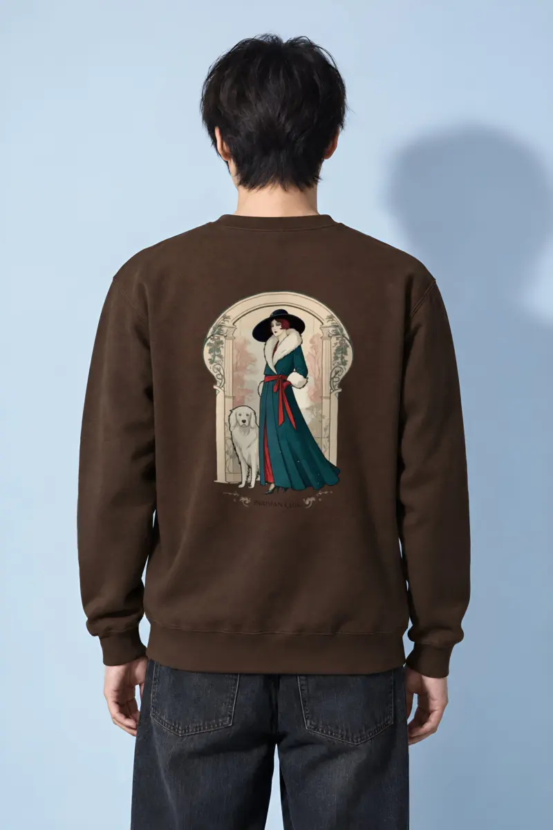 "Parisian Chic" Heavy Blend Unisex Crewneck Sweatshirt
