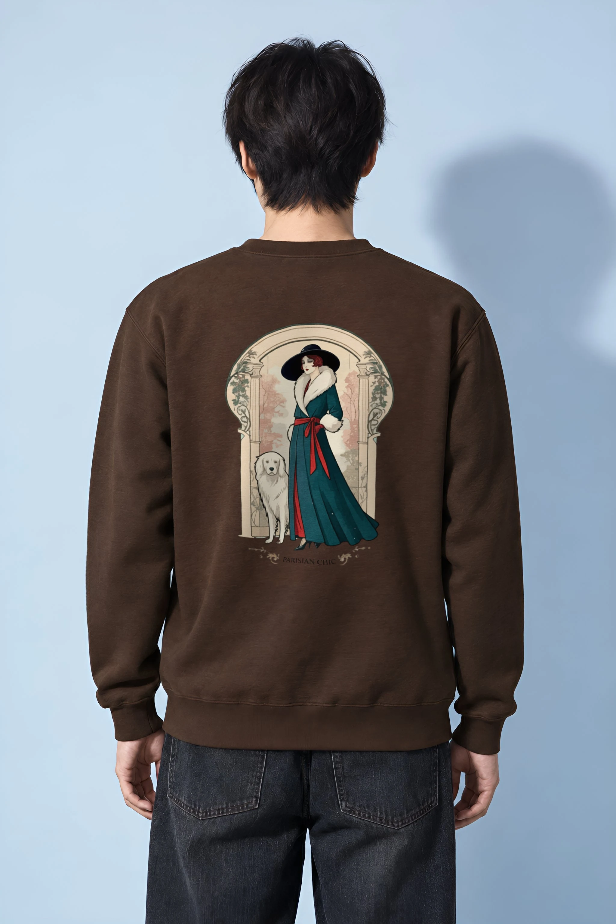 "Parisian Chic" Heavy Blend Unisex Crewneck Sweatshirt