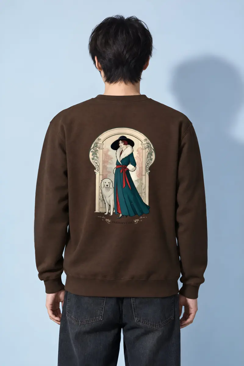 "Parisian Chic" Heavy Blend Unisex Crewneck Sweatshirt