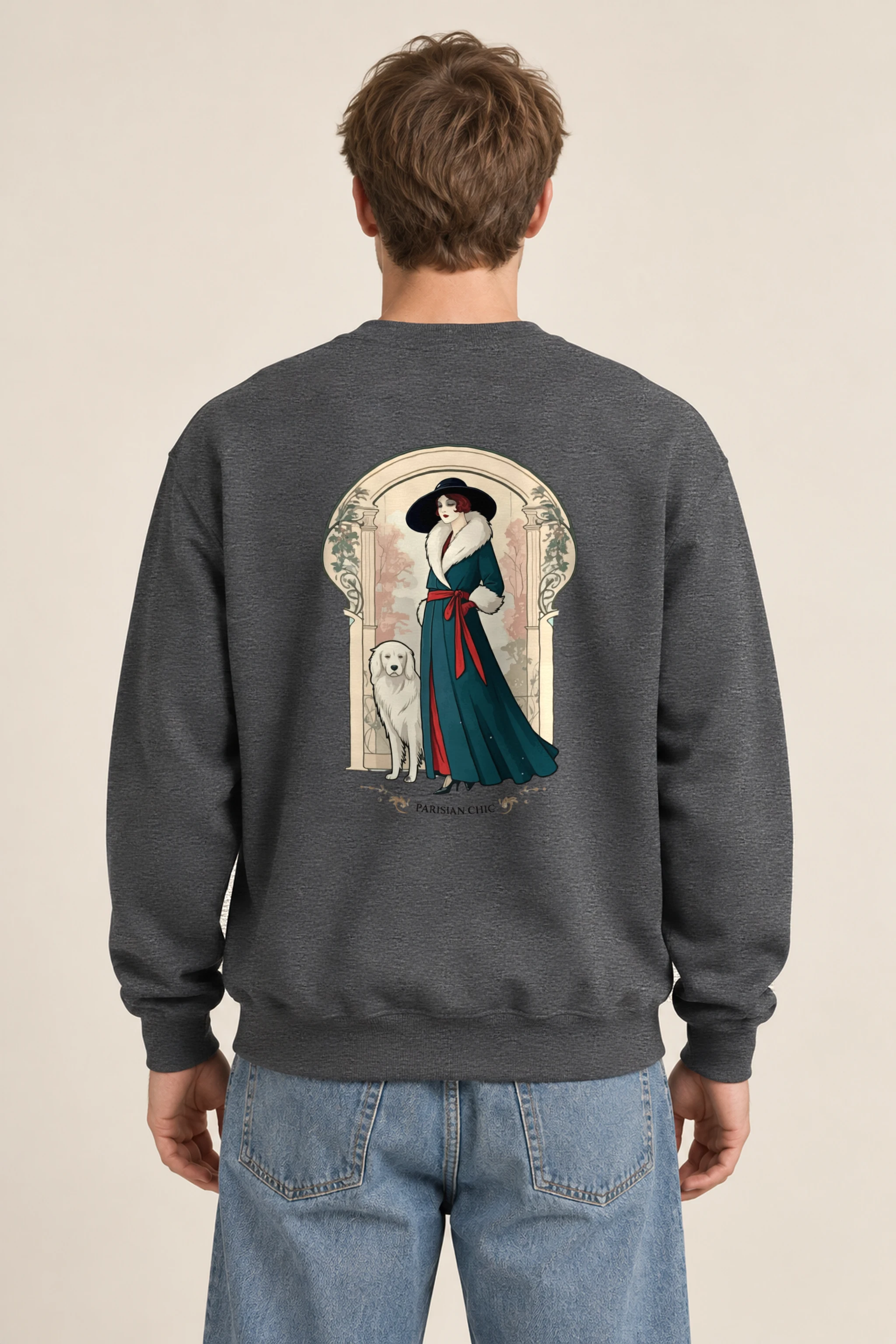 "Parisian Chic" 1 Crewneck Sweatshirt