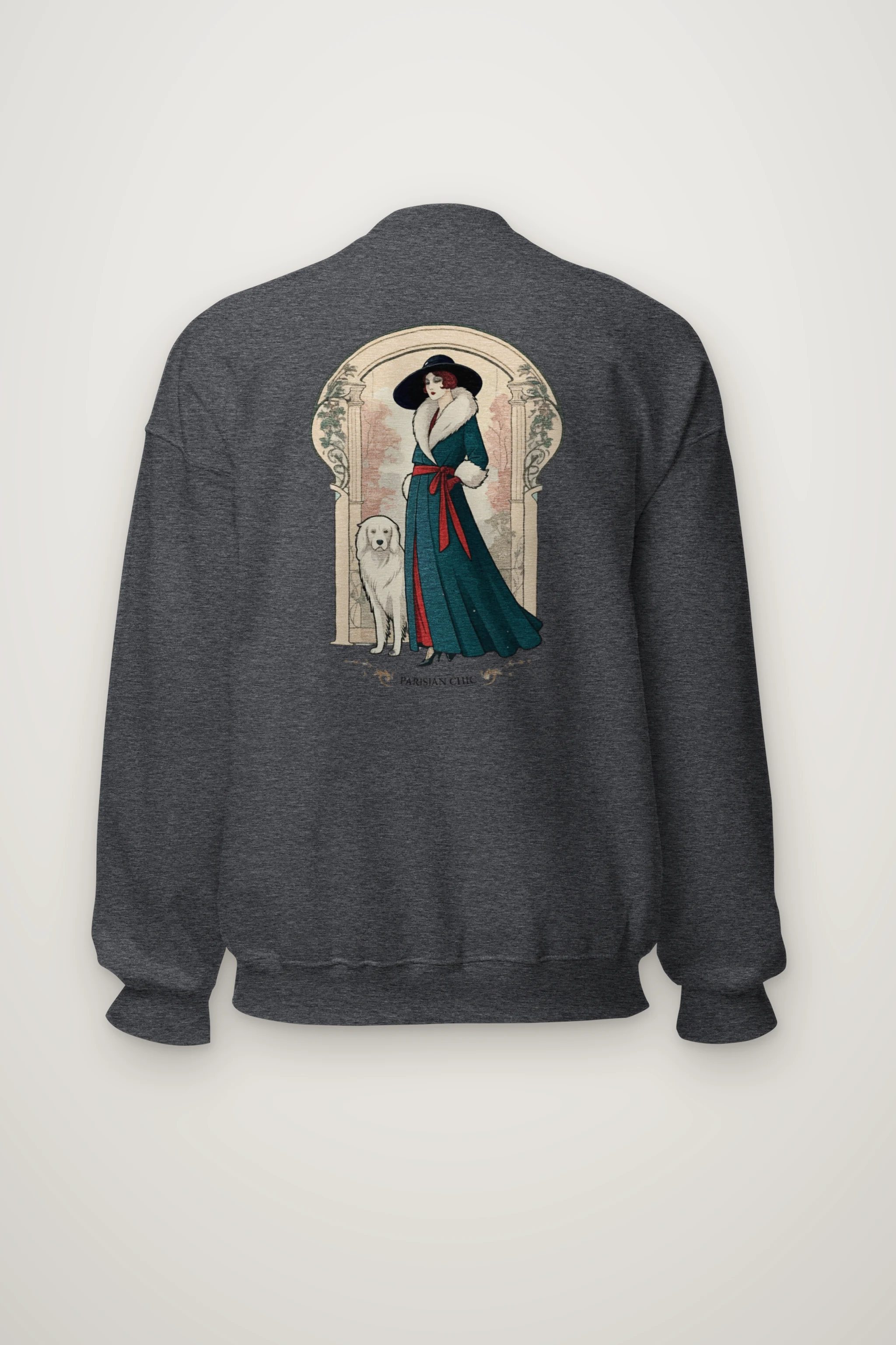 "Parisian Chic" Heavy Blend Unisex Crewneck Sweatshirt