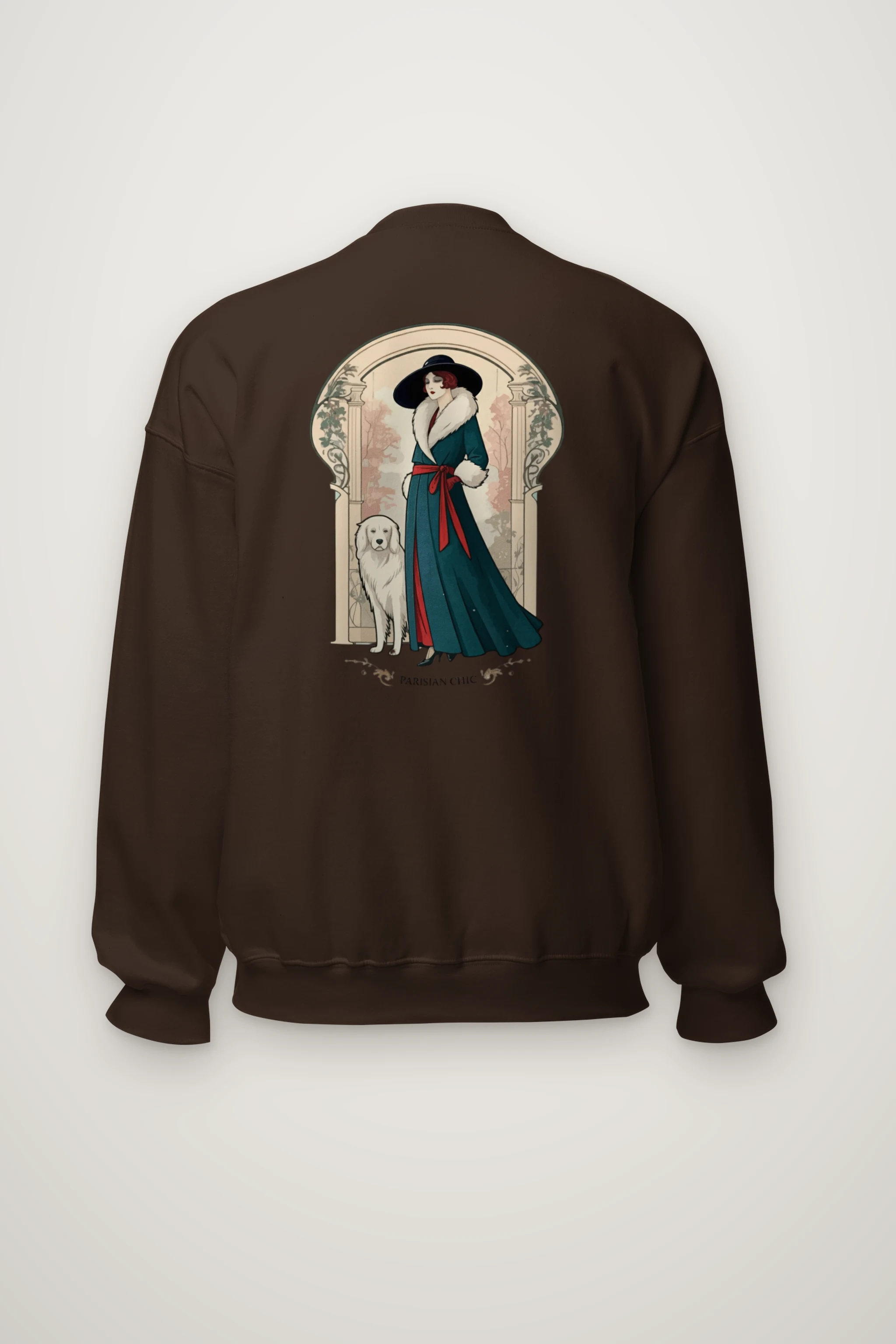 "Parisian Chic" Heavy Blend Unisex Crewneck Sweatshirt