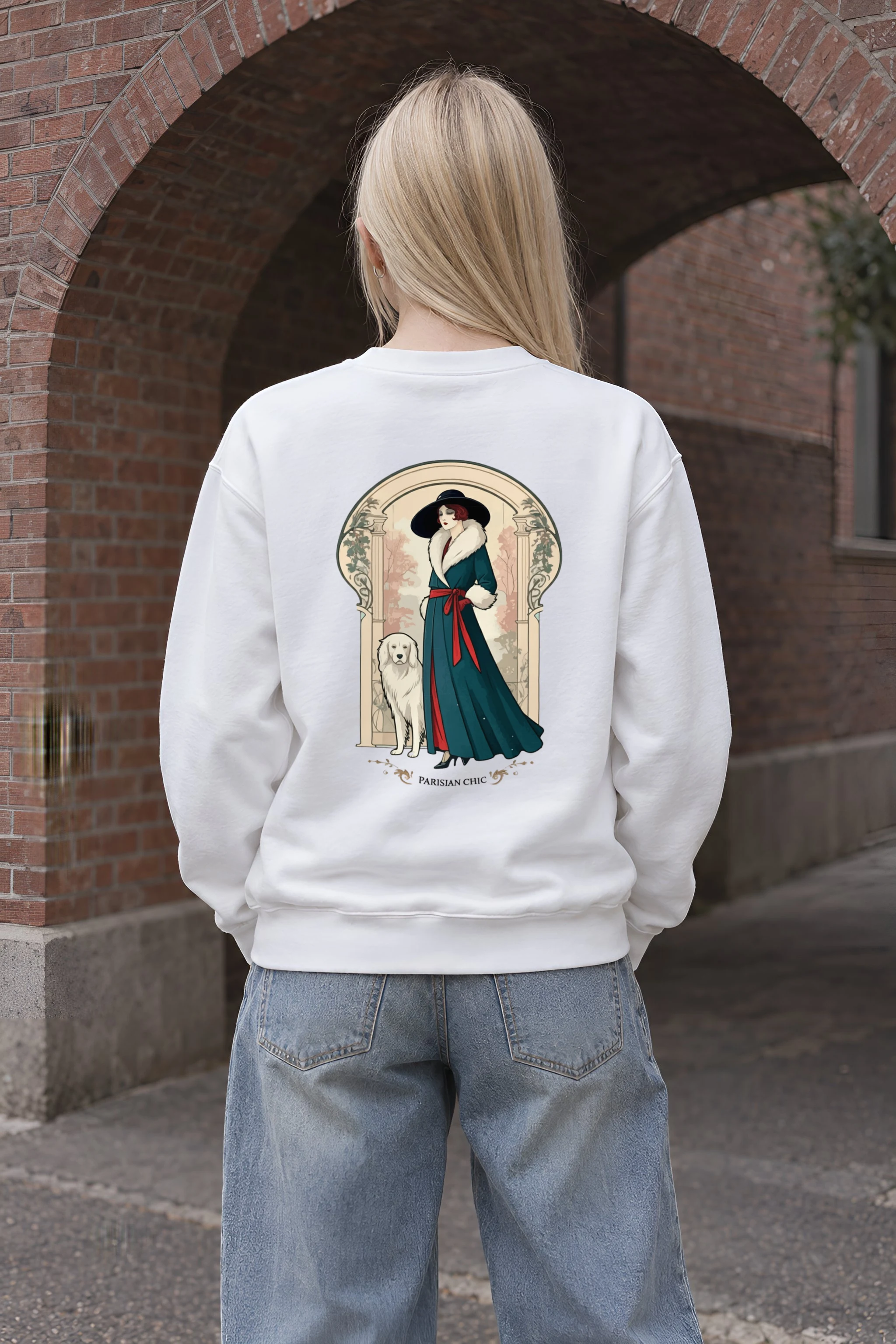 "Parisian Chic" 1 Crewneck Sweatshirt