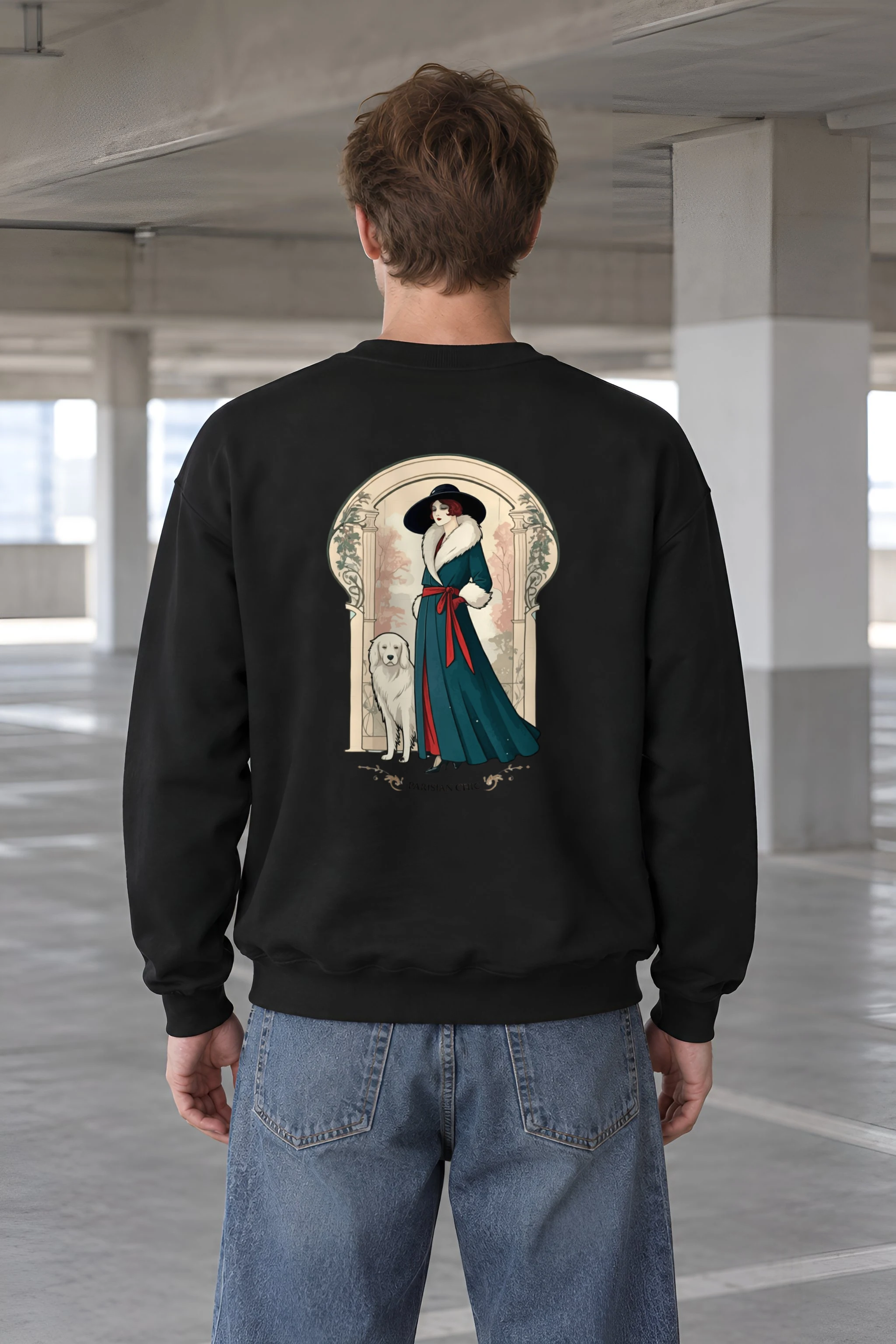 "Parisian Chic" 1 Crewneck Sweatshirt