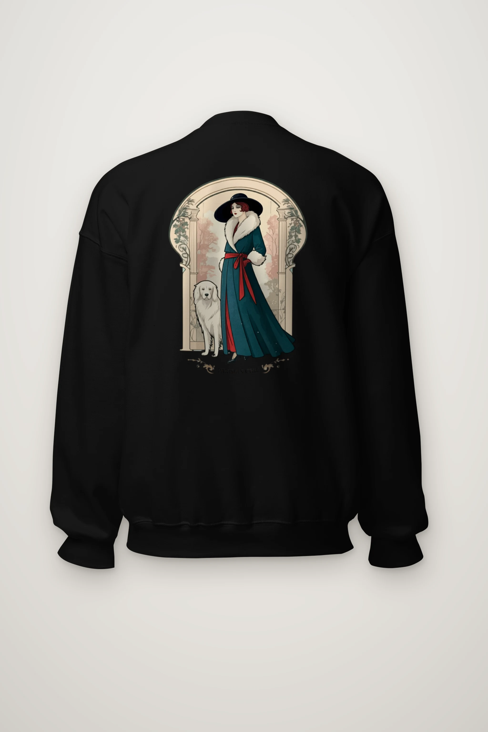 "Parisian Chic" Heavy Blend Unisex Crewneck Sweatshirt