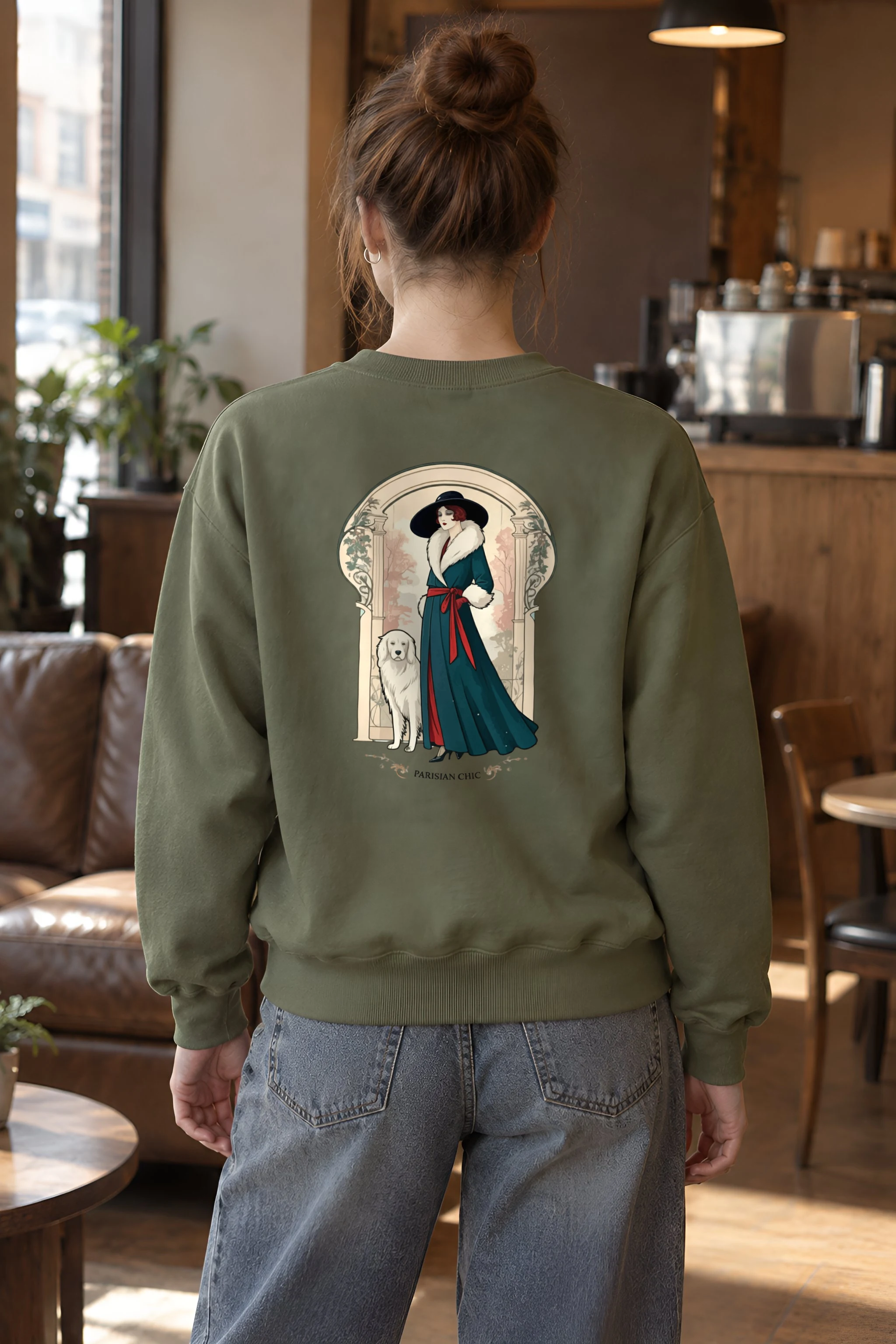 "Parisian Chic" 1 Crewneck Sweatshirt