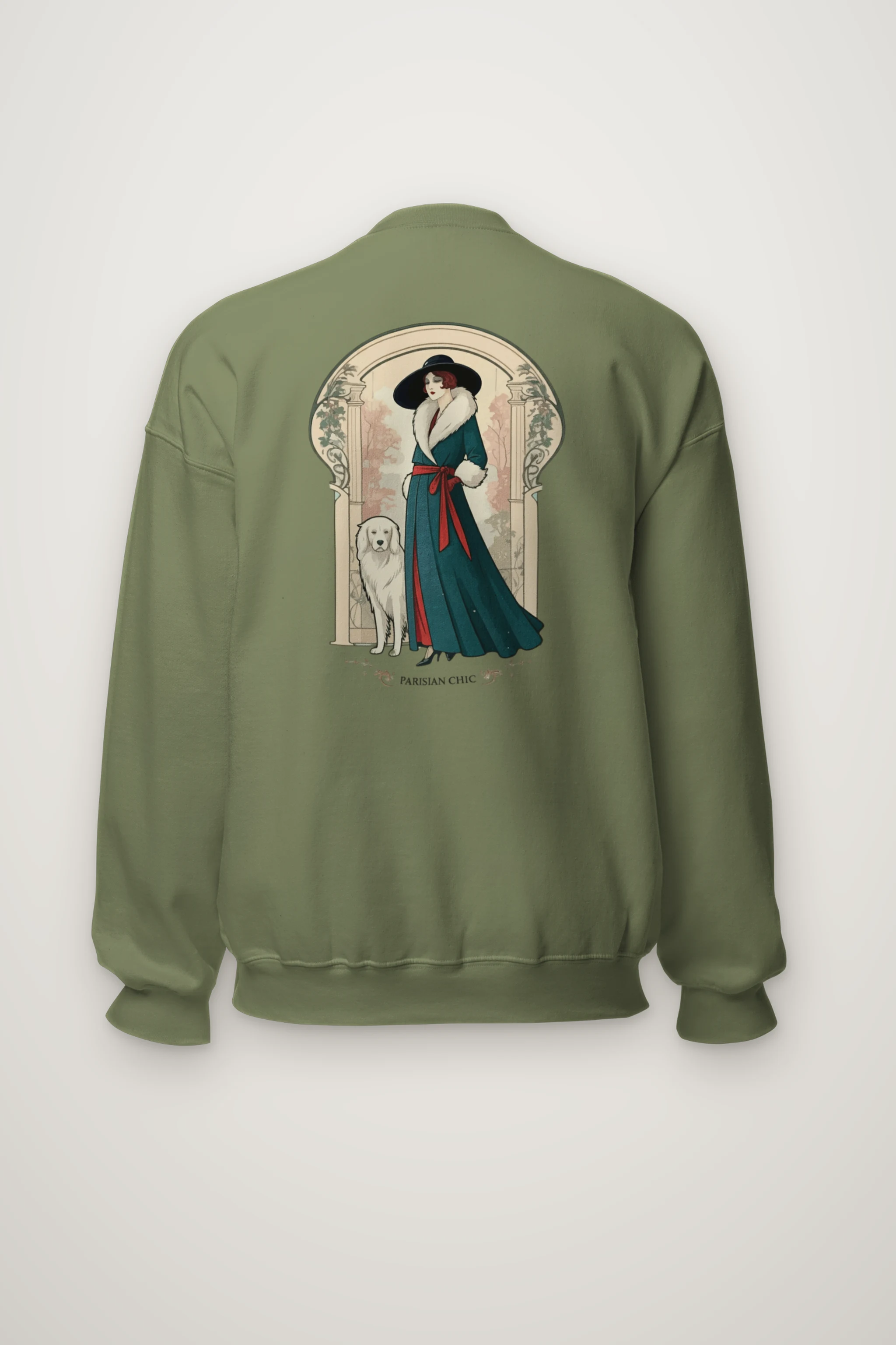 "Parisian Chic" Heavy Blend Unisex Crewneck Sweatshirt