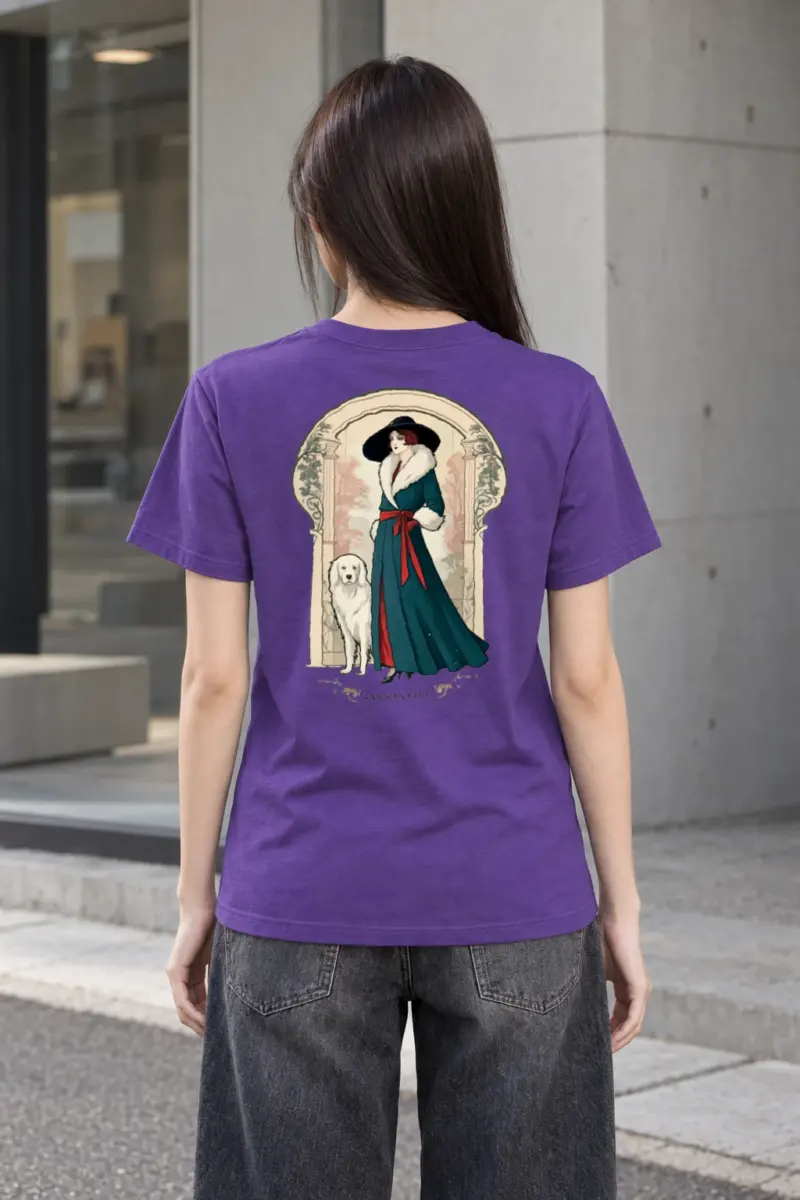 "Parisian Chic" Heavyweight Unisex Crewneck T-shirt