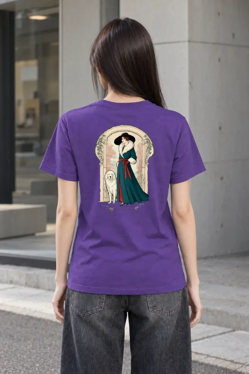 "Parisian Chic" Heavyweight Unisex Crewneck T-shirt